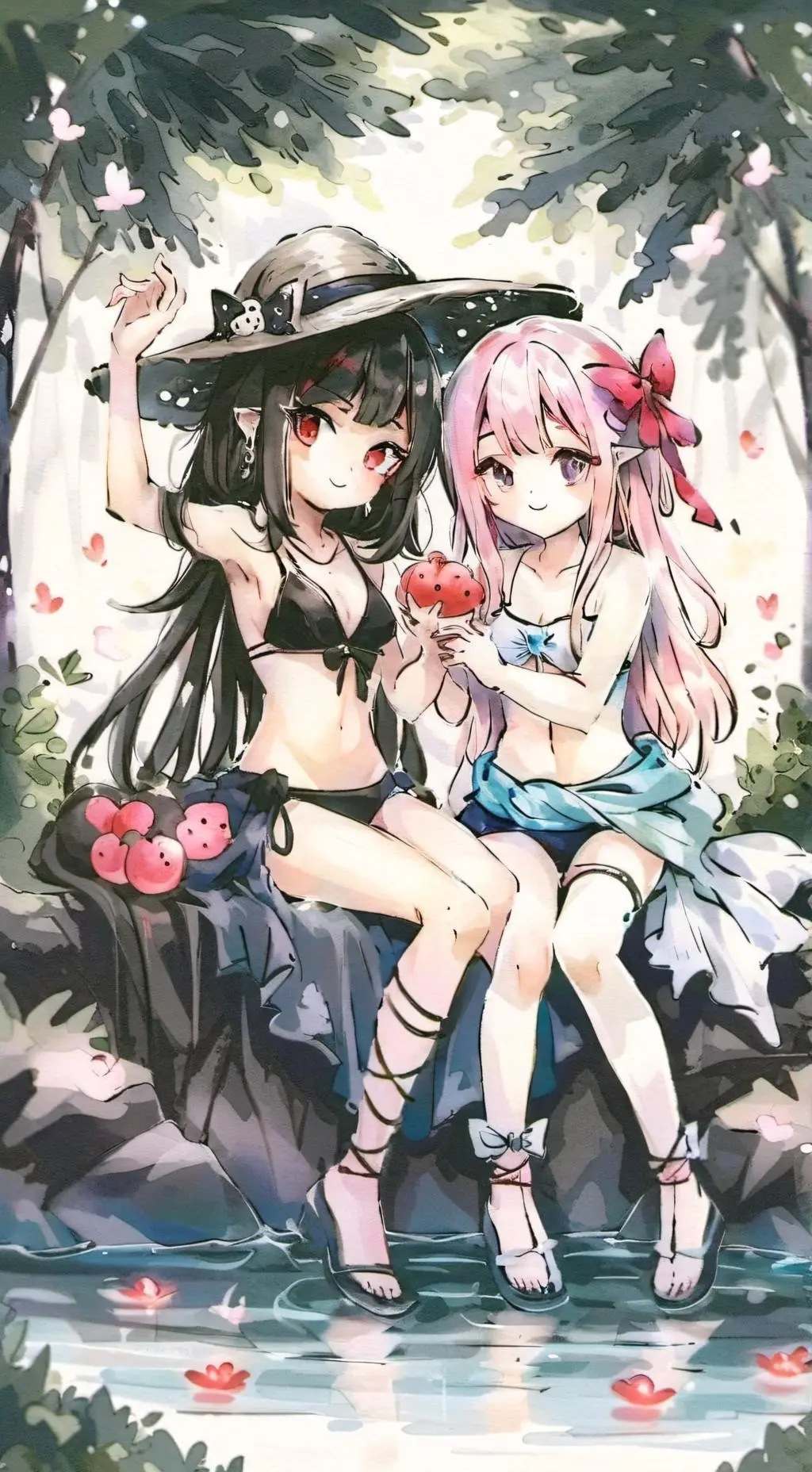 ai character: little girls background