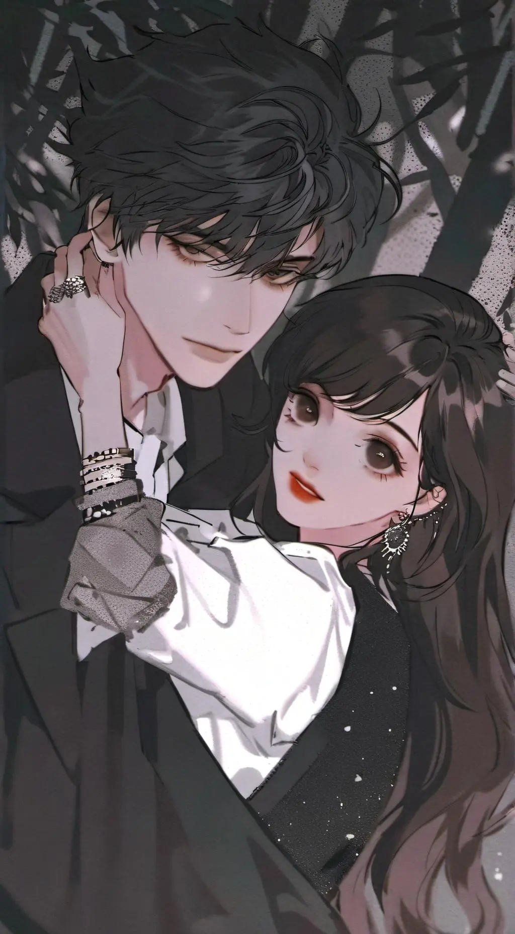 ai character: Andrew  and lily 🪷 background