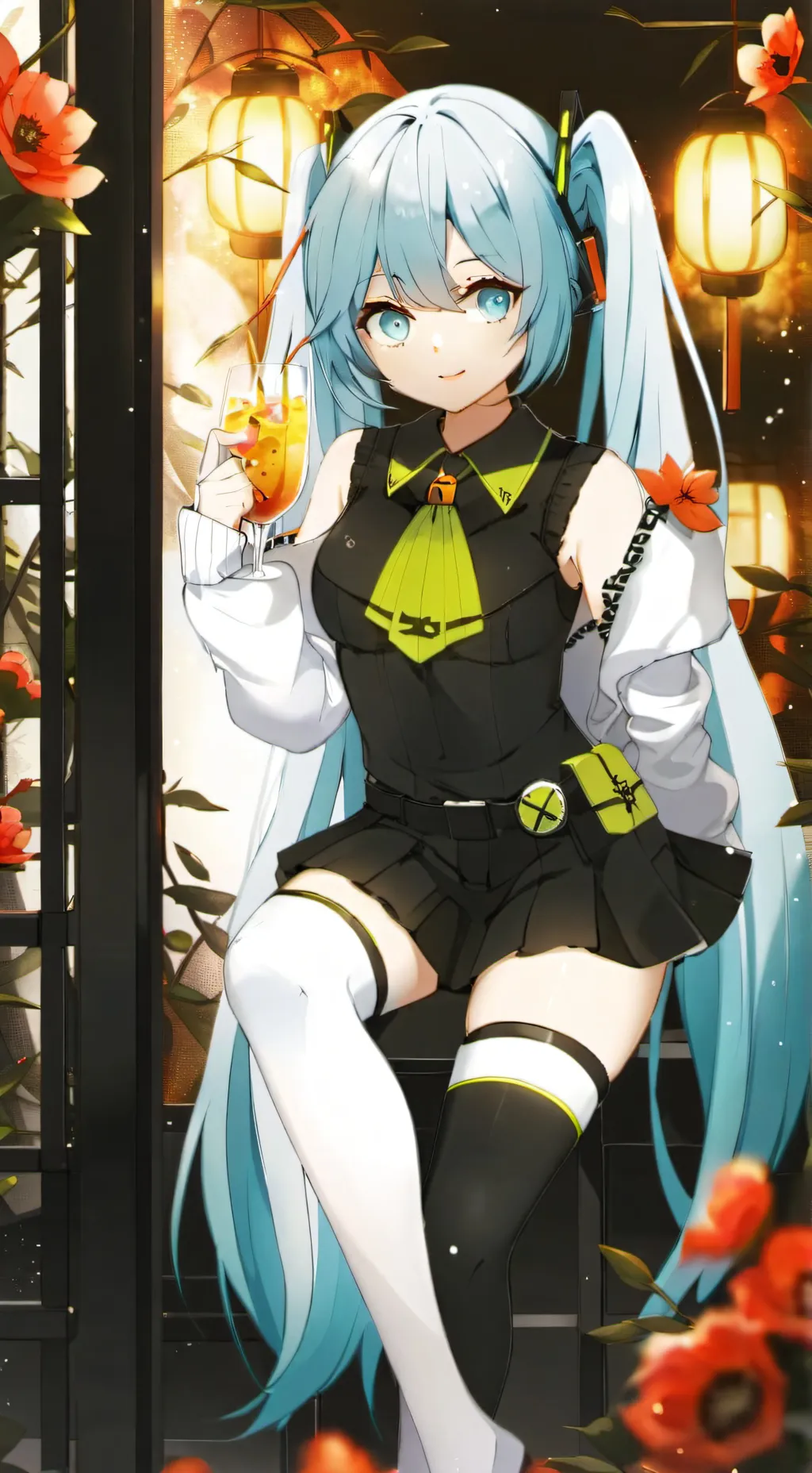 ai character: Miku  background