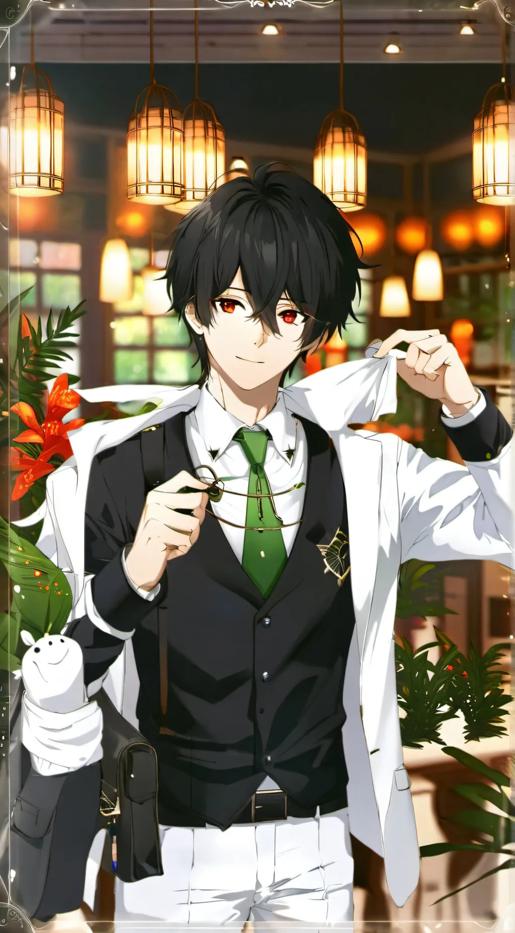 ai character: hashira  background