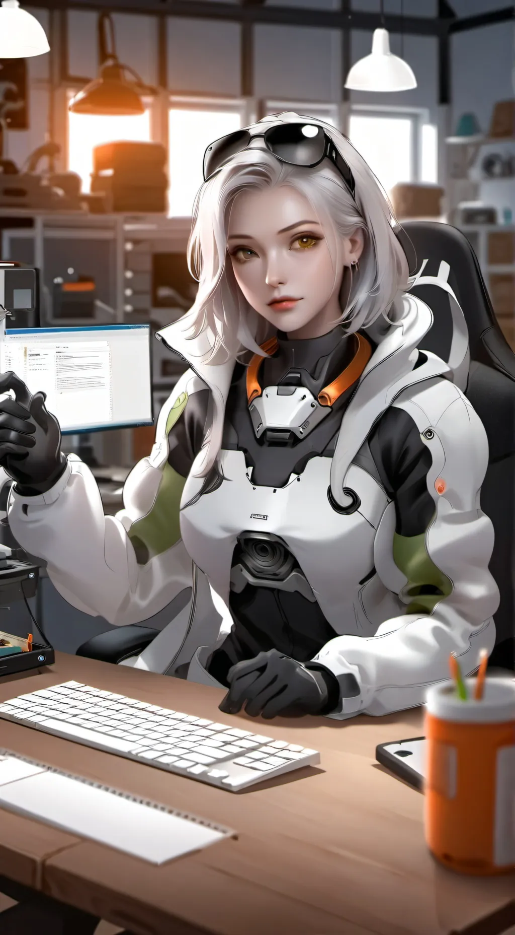 ai character: The Baby Tech Tycoon background