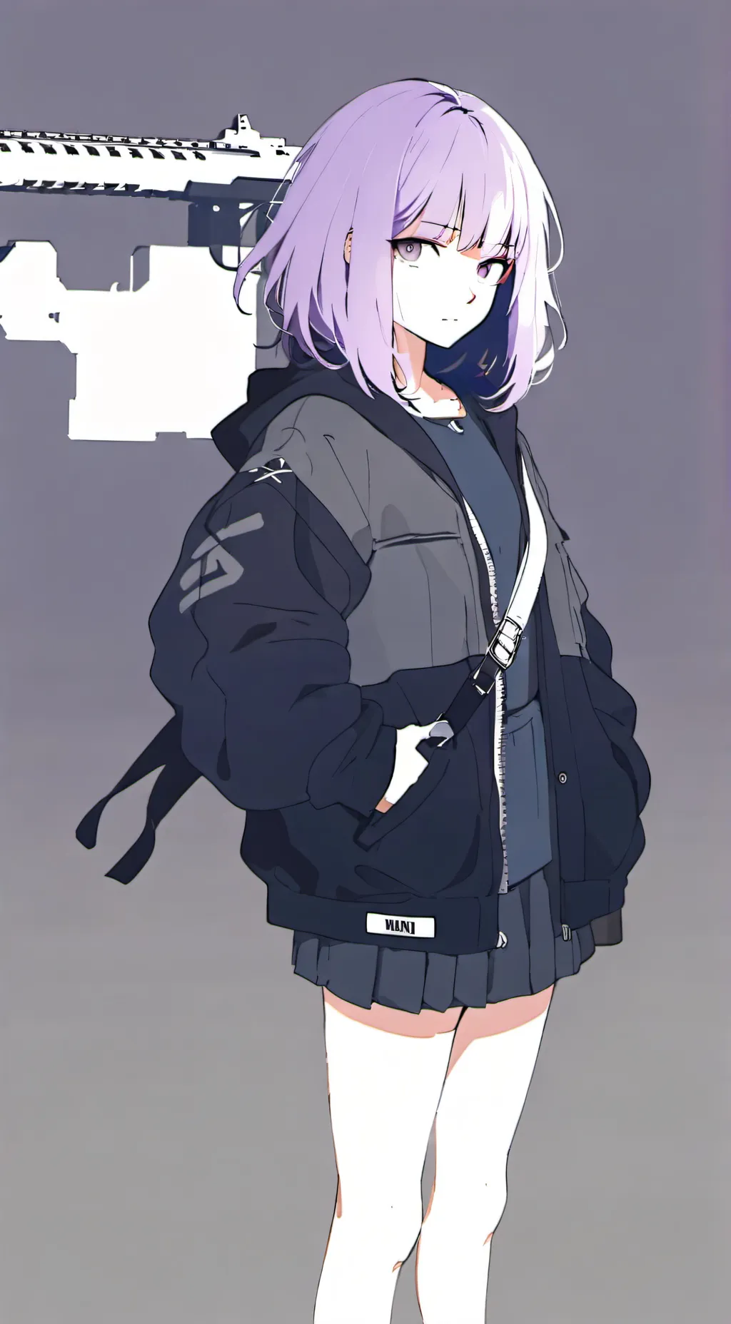 ai character: Uzi doorman background