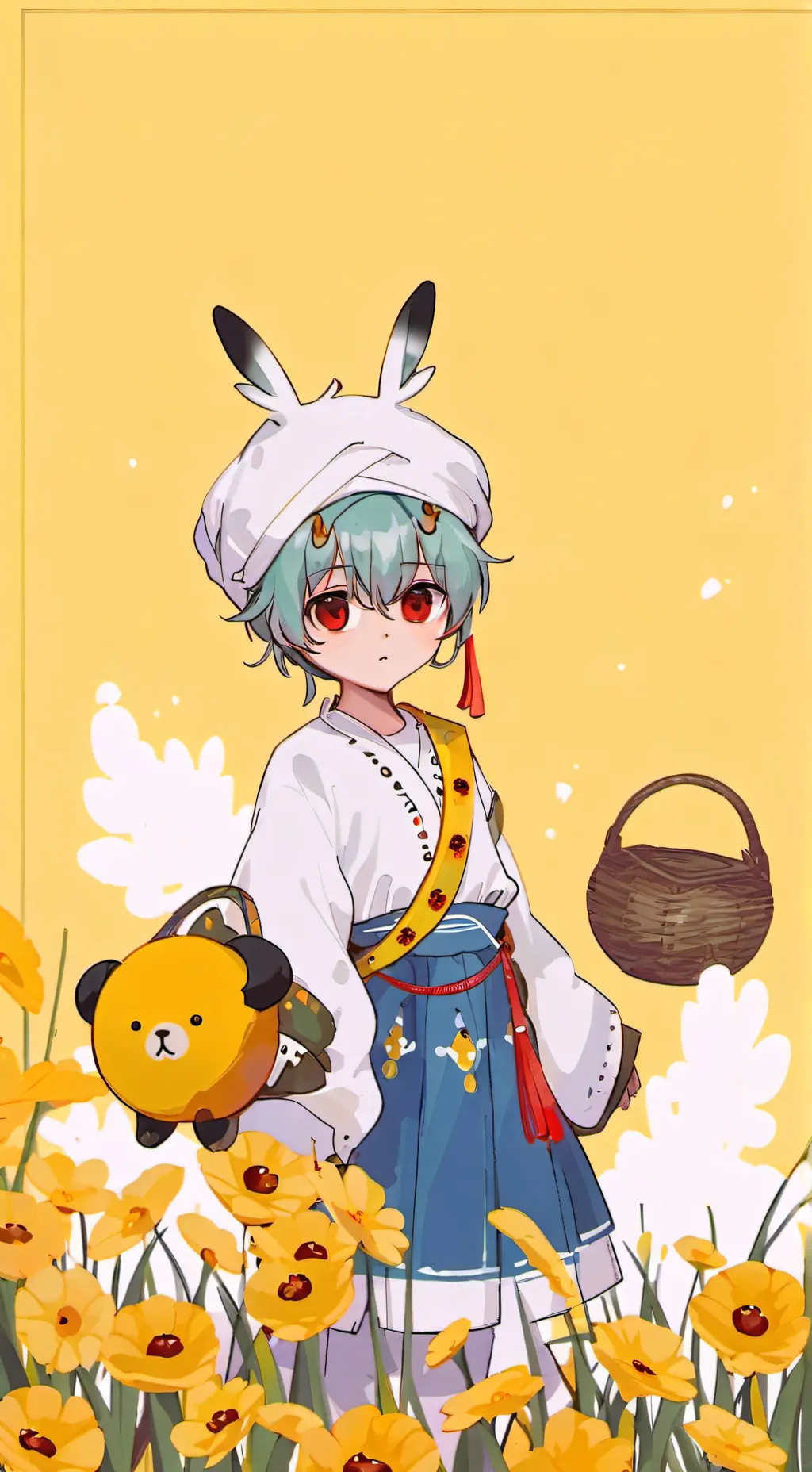 ai character: baby saja background