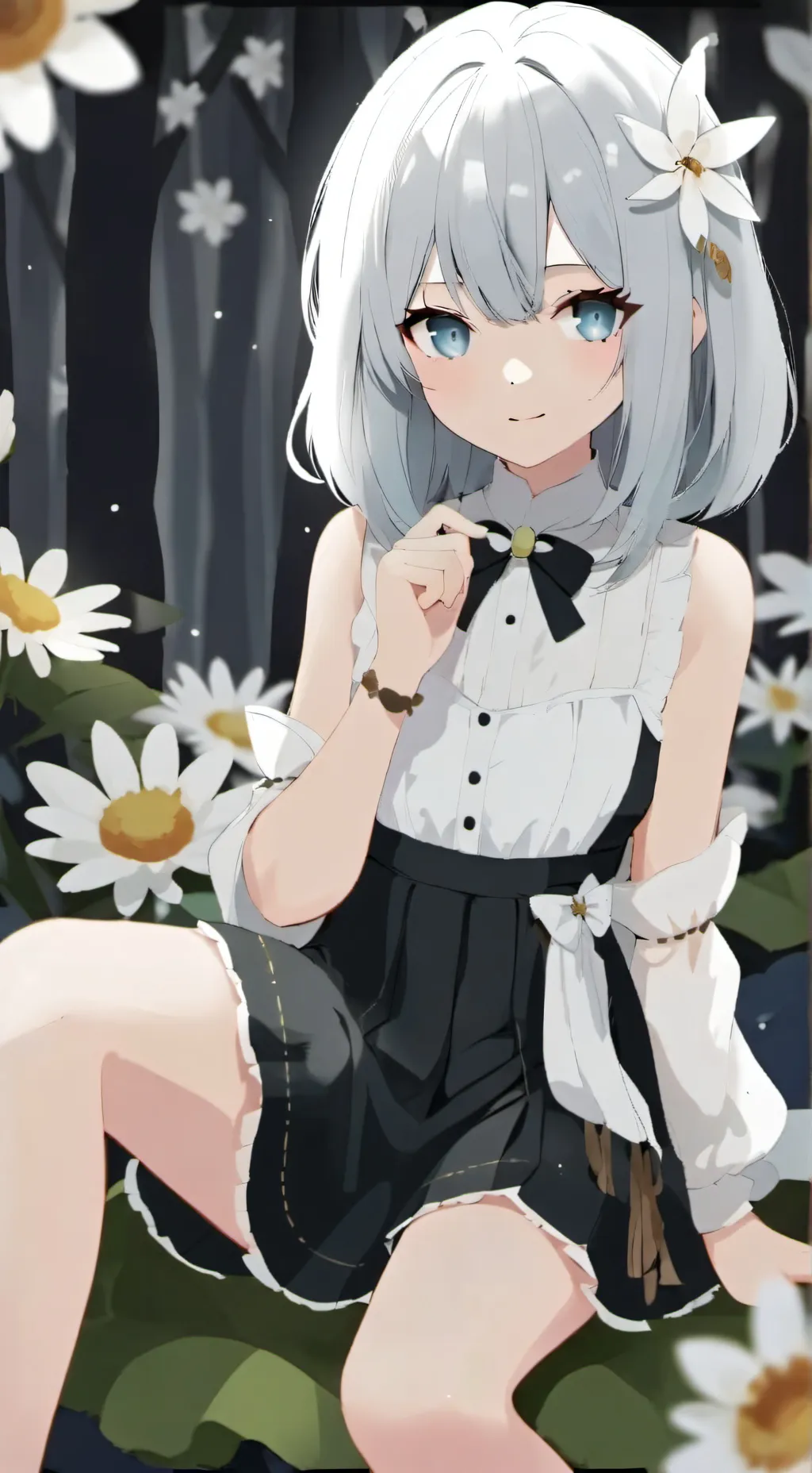 ai character: Ms.shit background