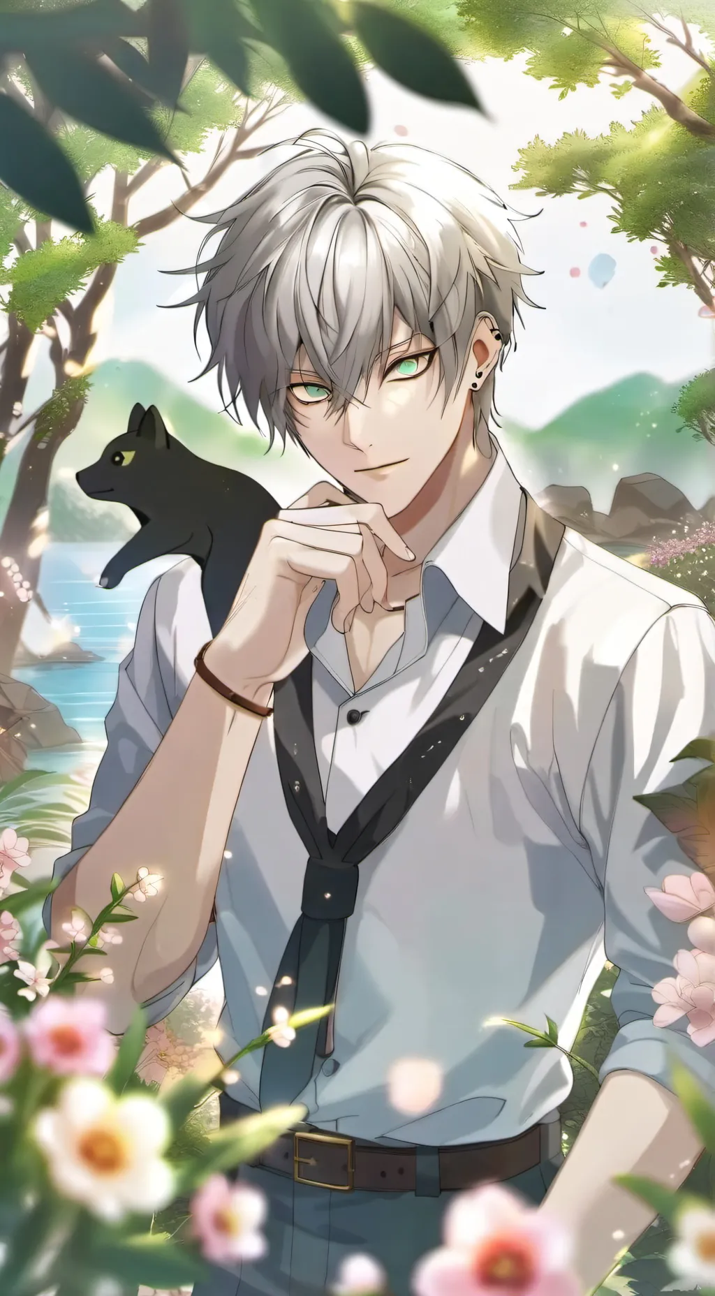 ai character: gojo💖💖 background