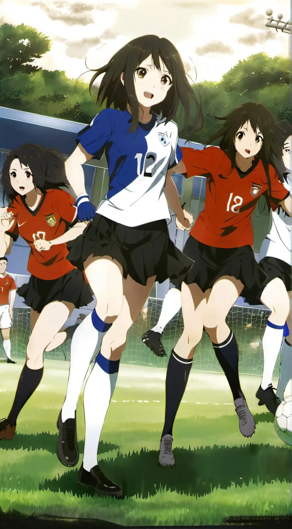 ai character: Soccer background