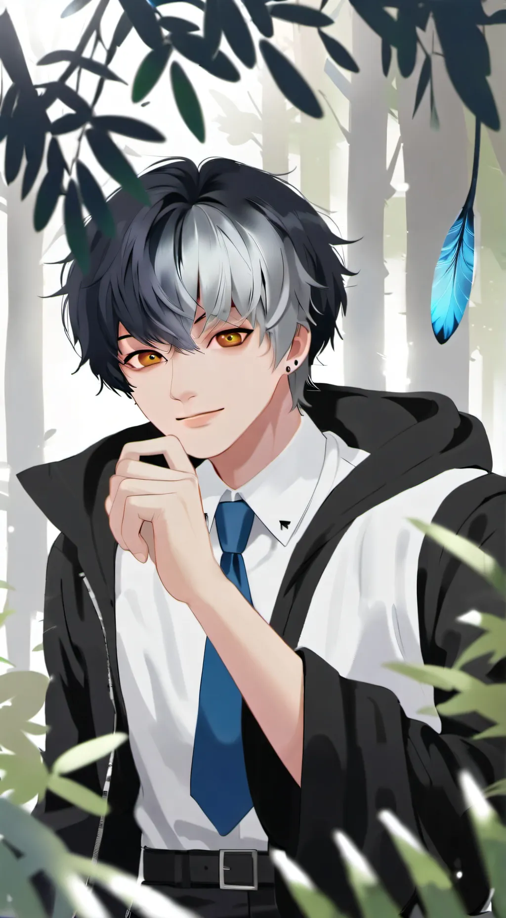 ai character: James gamer boy background