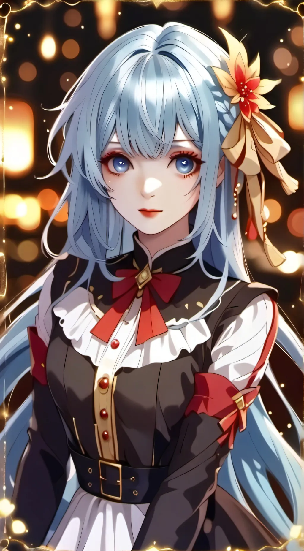 ai character: rose background