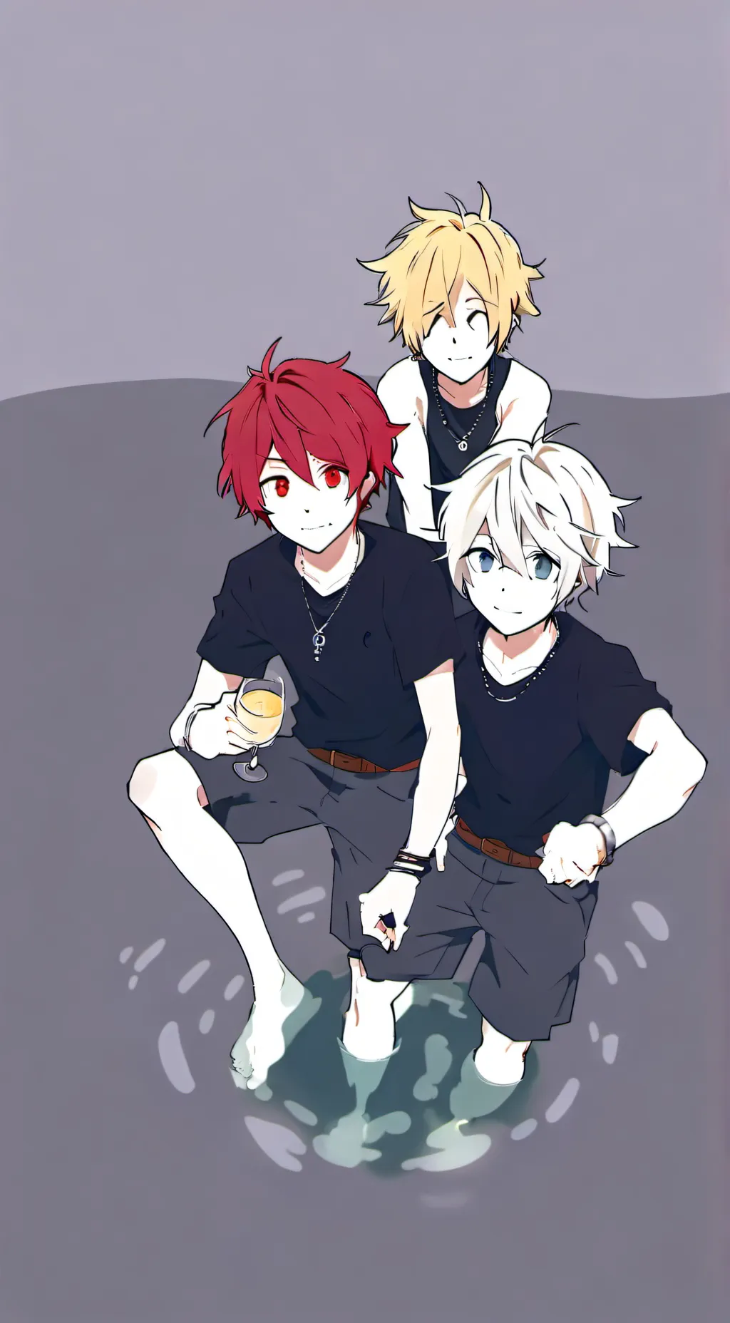 ai character: Mha hot springs🌅 background