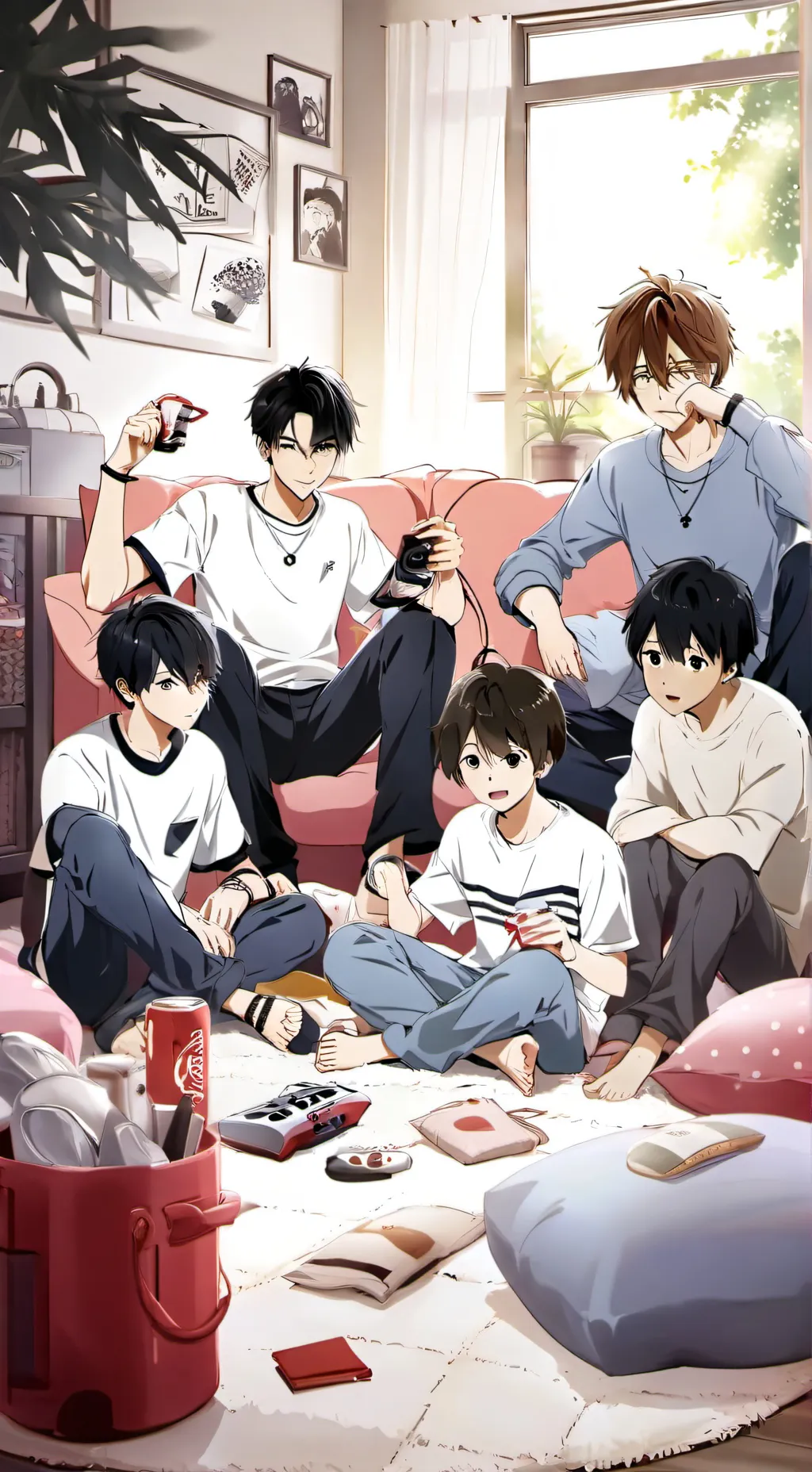 ai character: sleep over  background