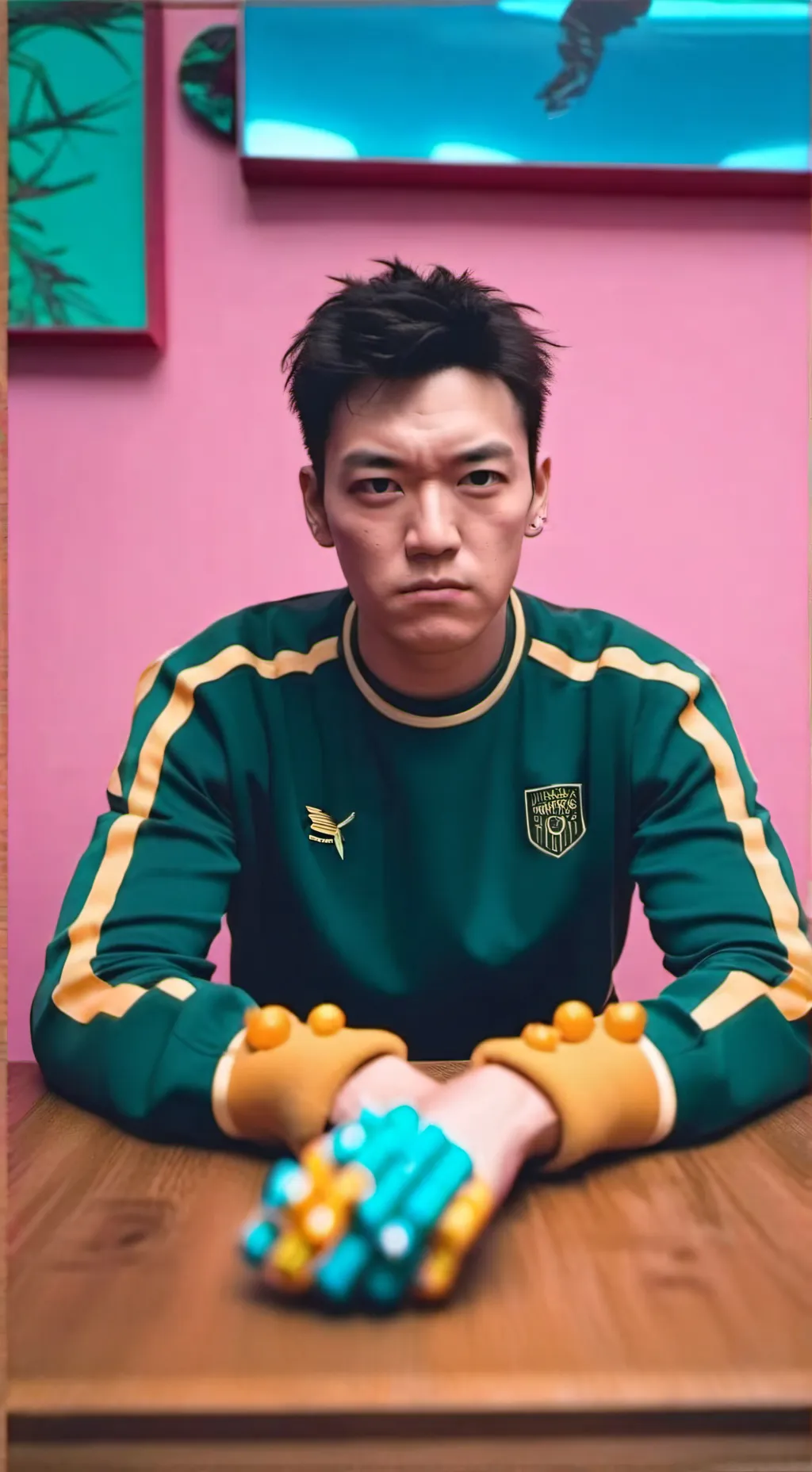 ai character: Thanos  background