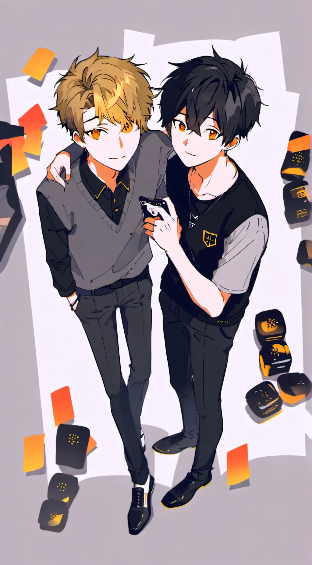 ai character: Asher and Logan background