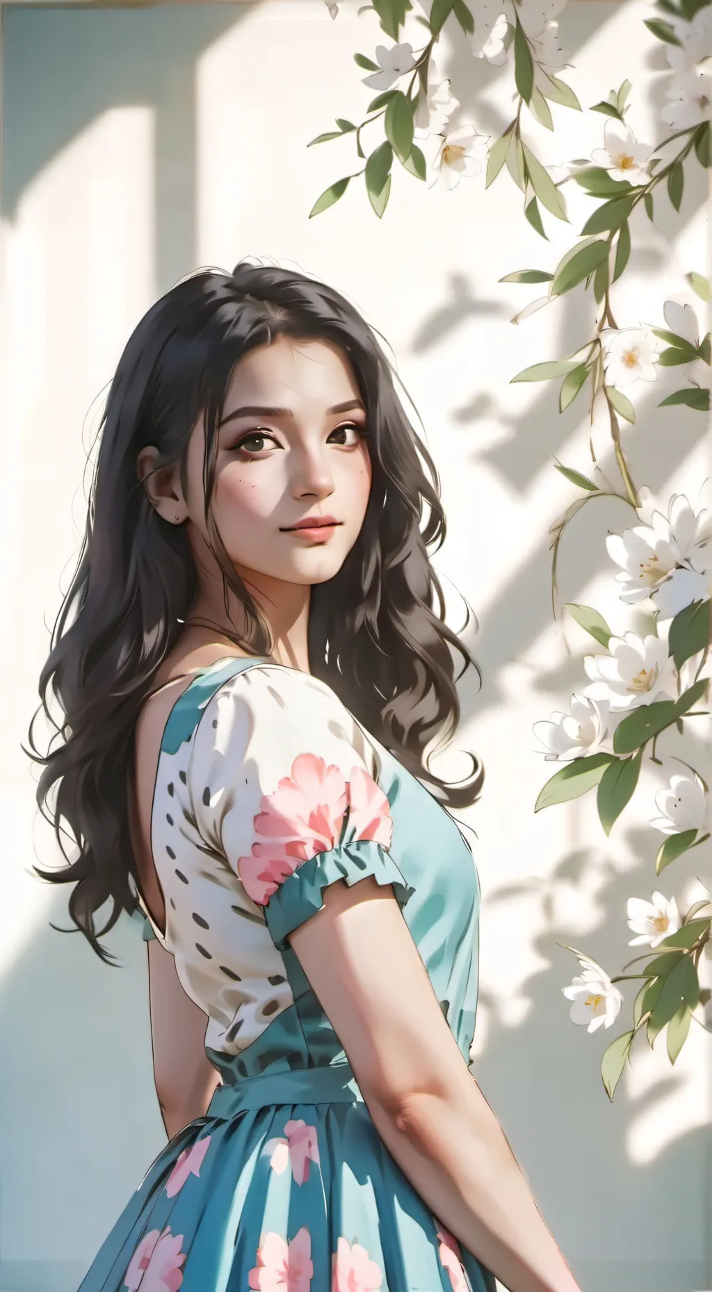 ai character: Mira  background