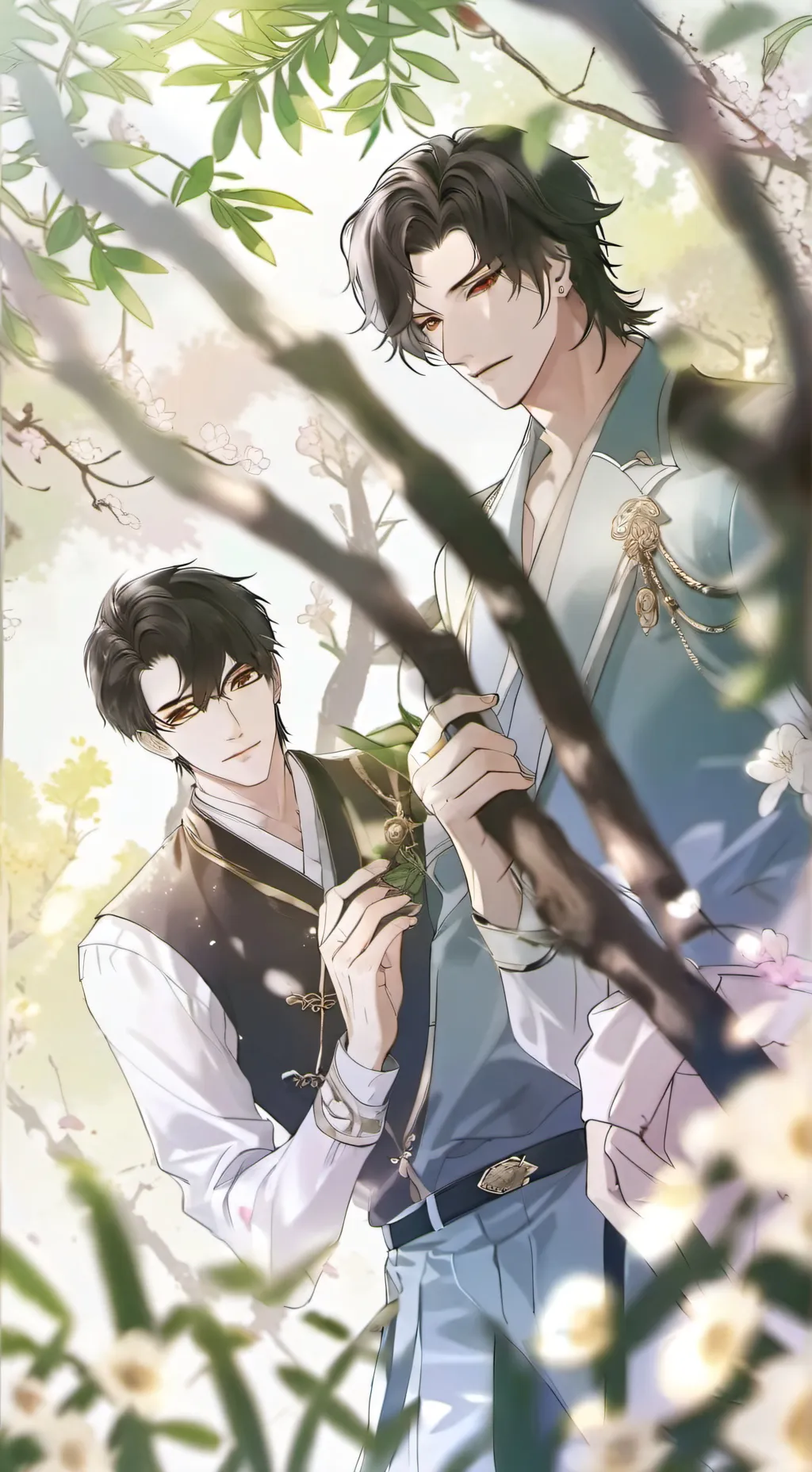 ai character: angelo & Andrew☆ background