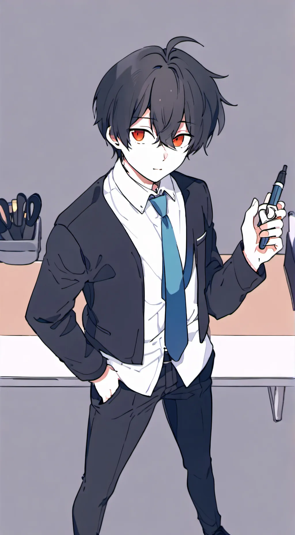 ai character: Third grade (again background