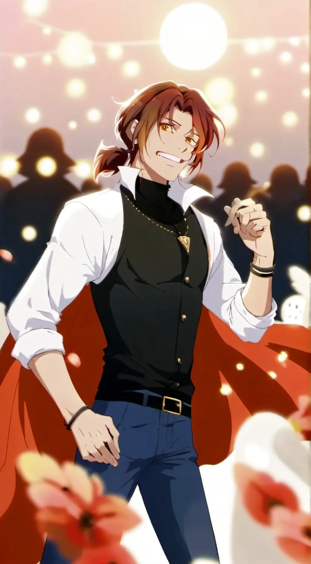 ai character: Going shopping ￼  background