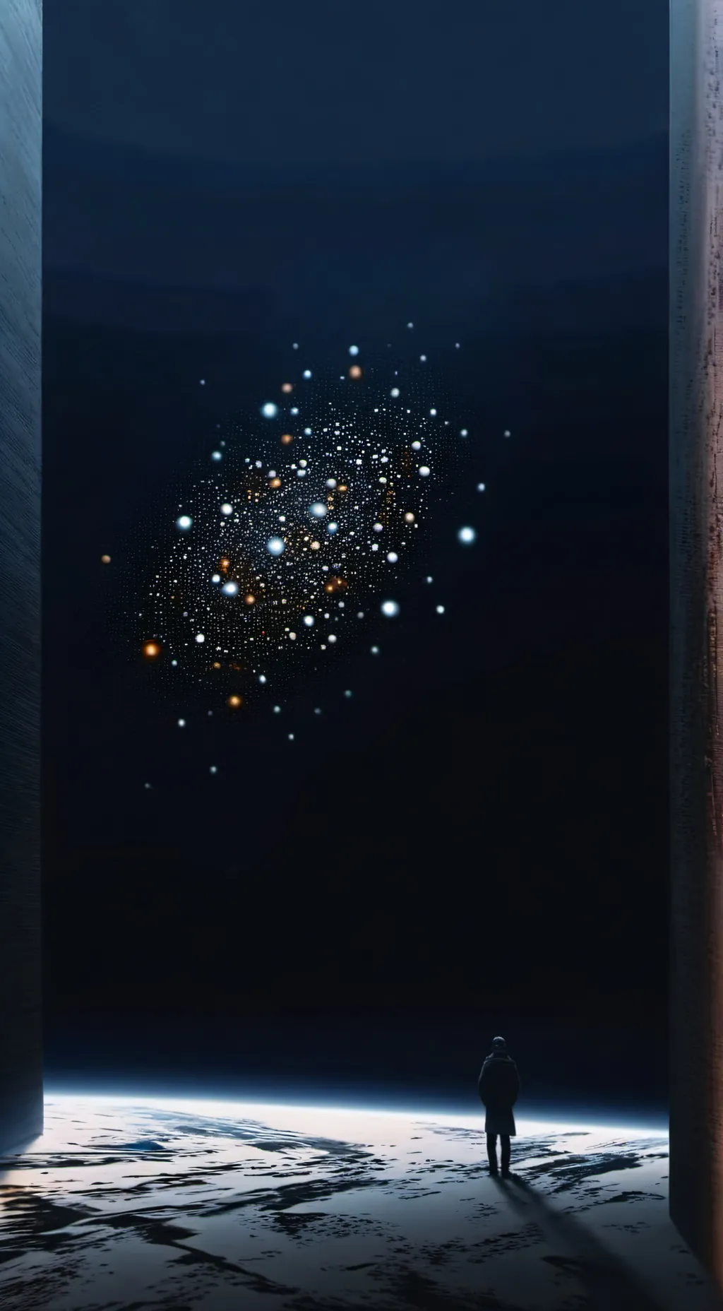 ai character: space  background