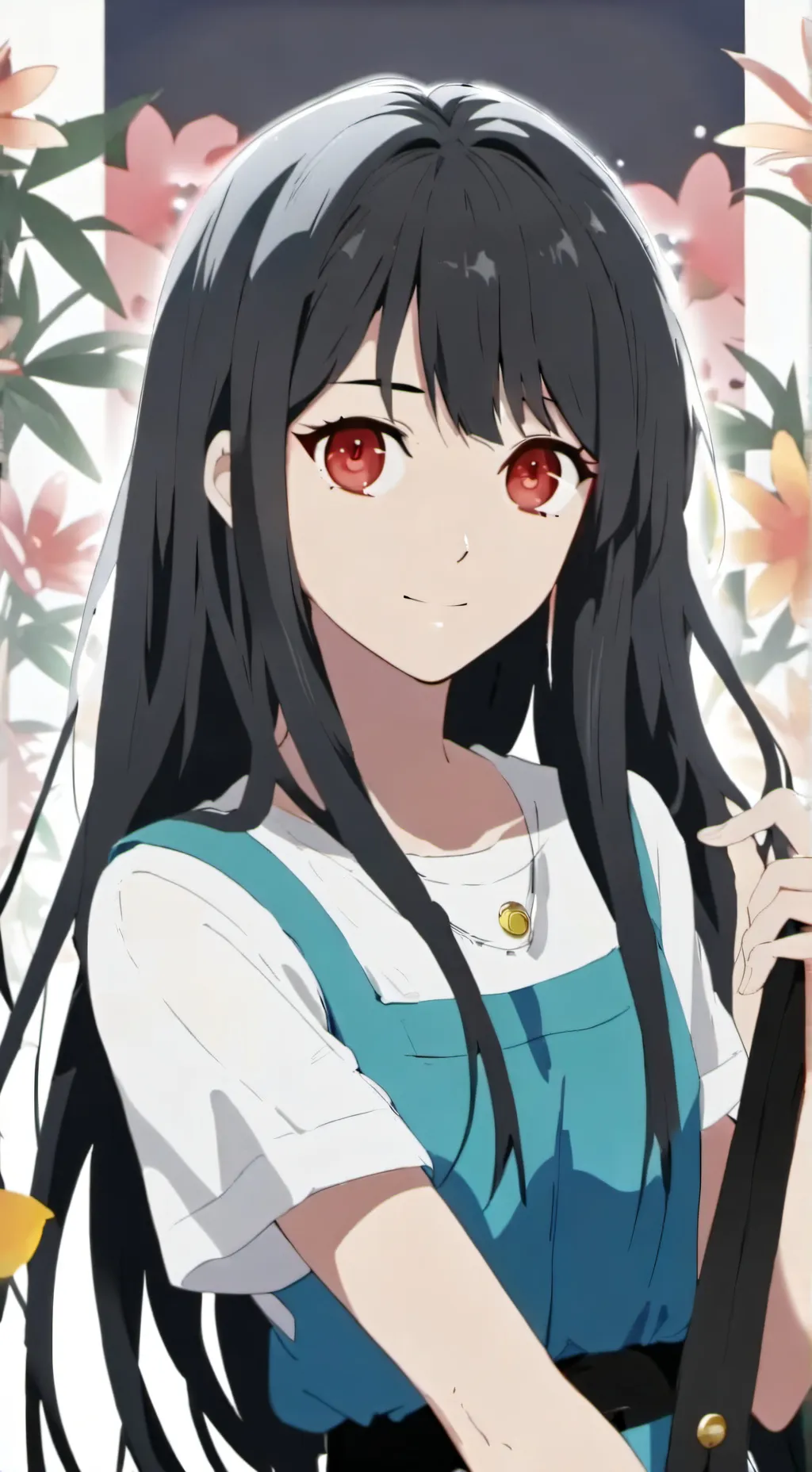 ai character: rose background