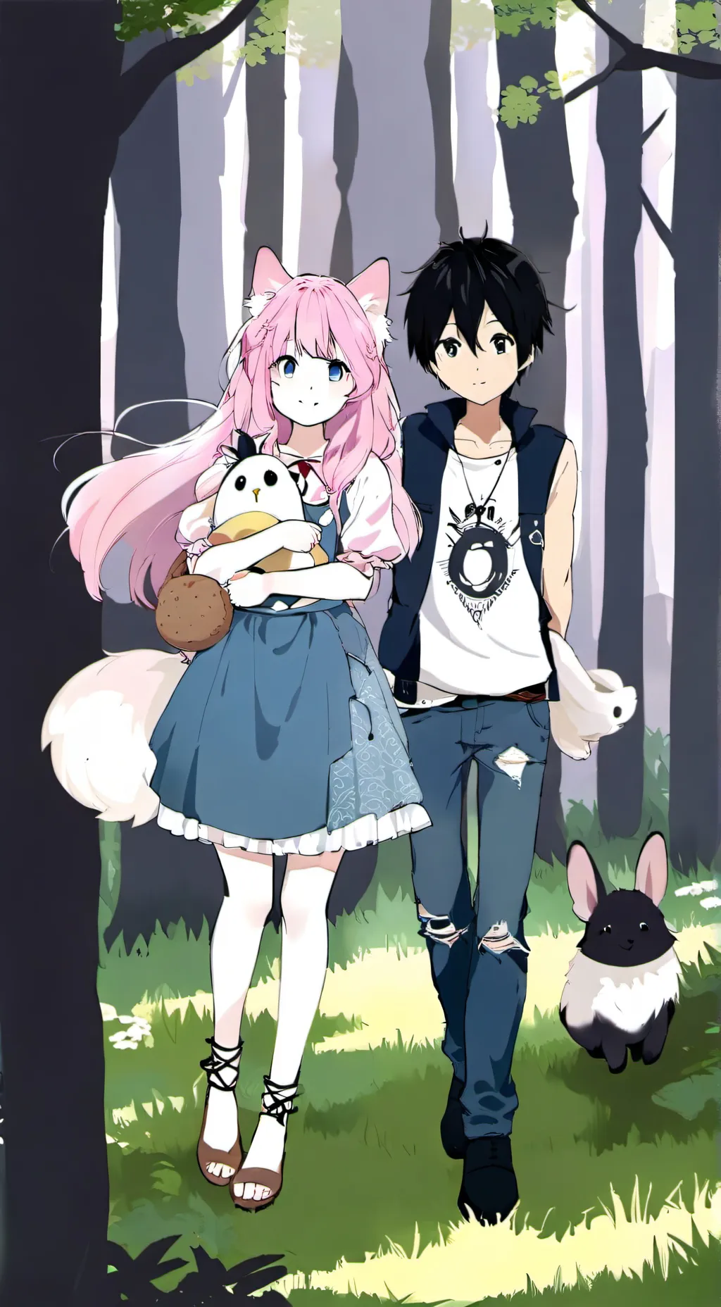 ai character: Furry couple background