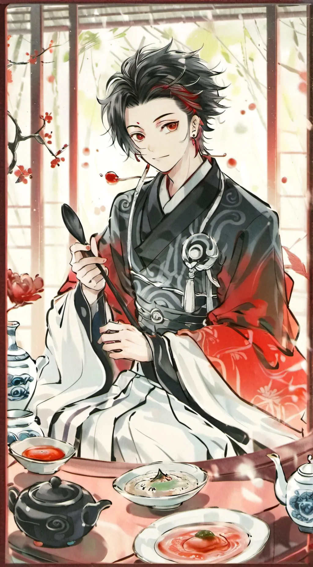 ai character: Tanjiro background