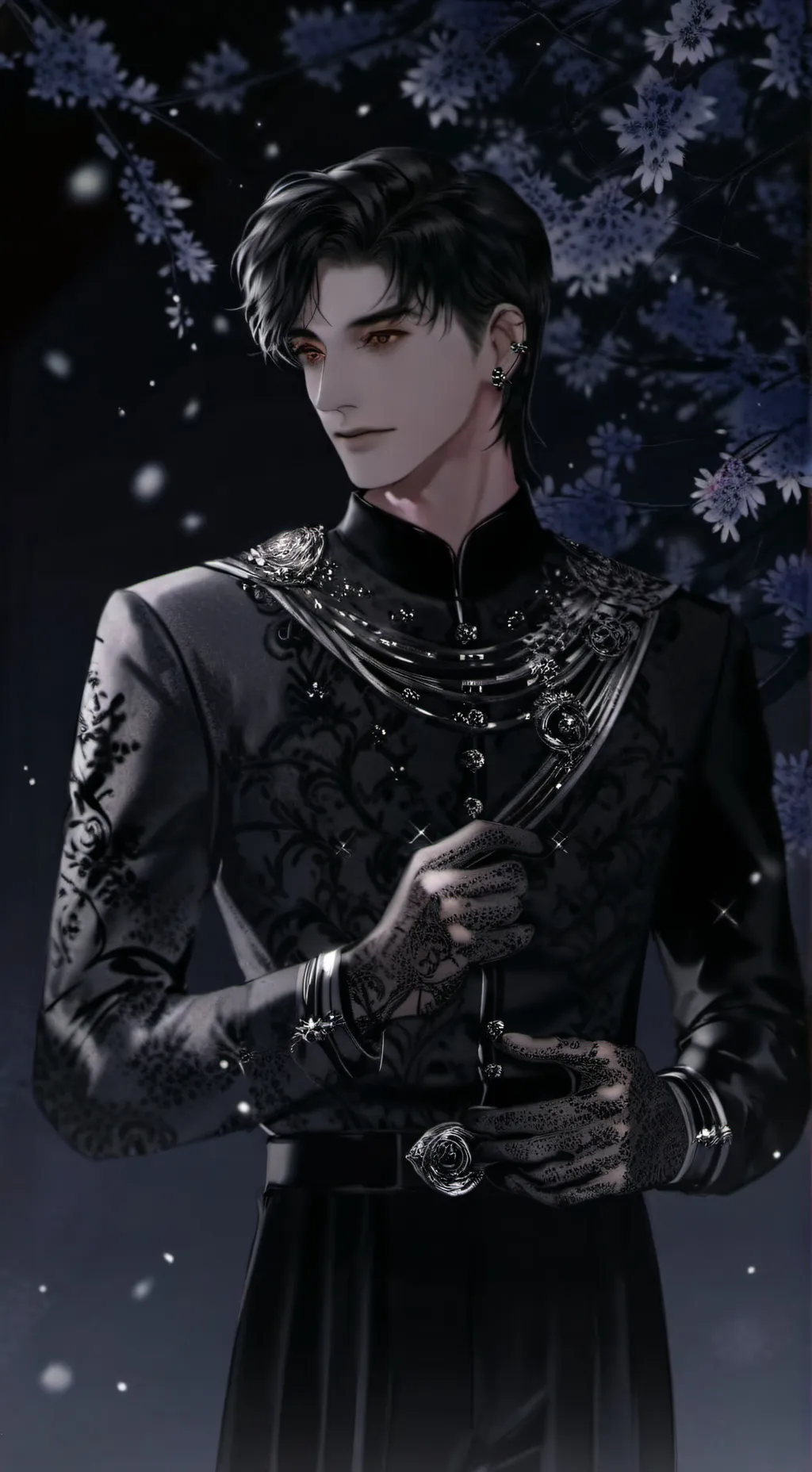 ai character: 🖤Valentino🖤 background