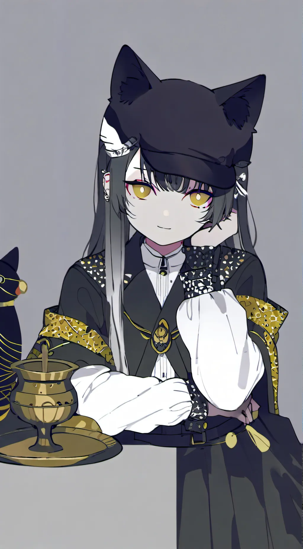 ai character: Missa(🐈) background