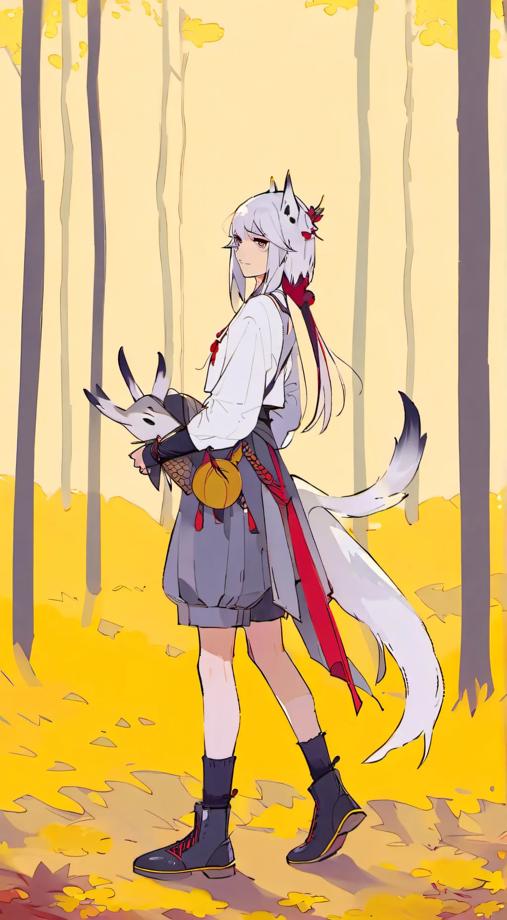 ai character: Mha therian!!!🐺🦊 background