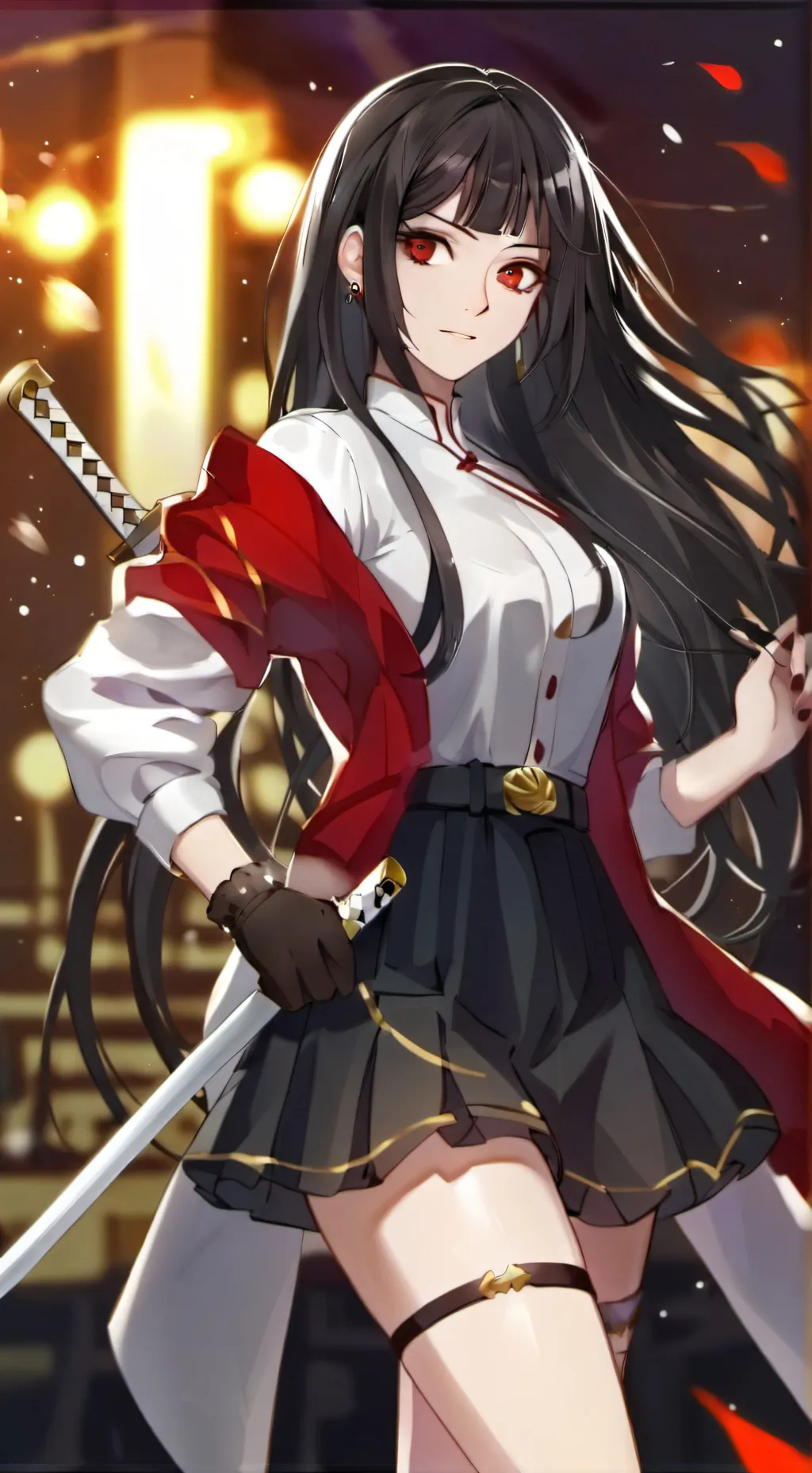 ai character: rose background