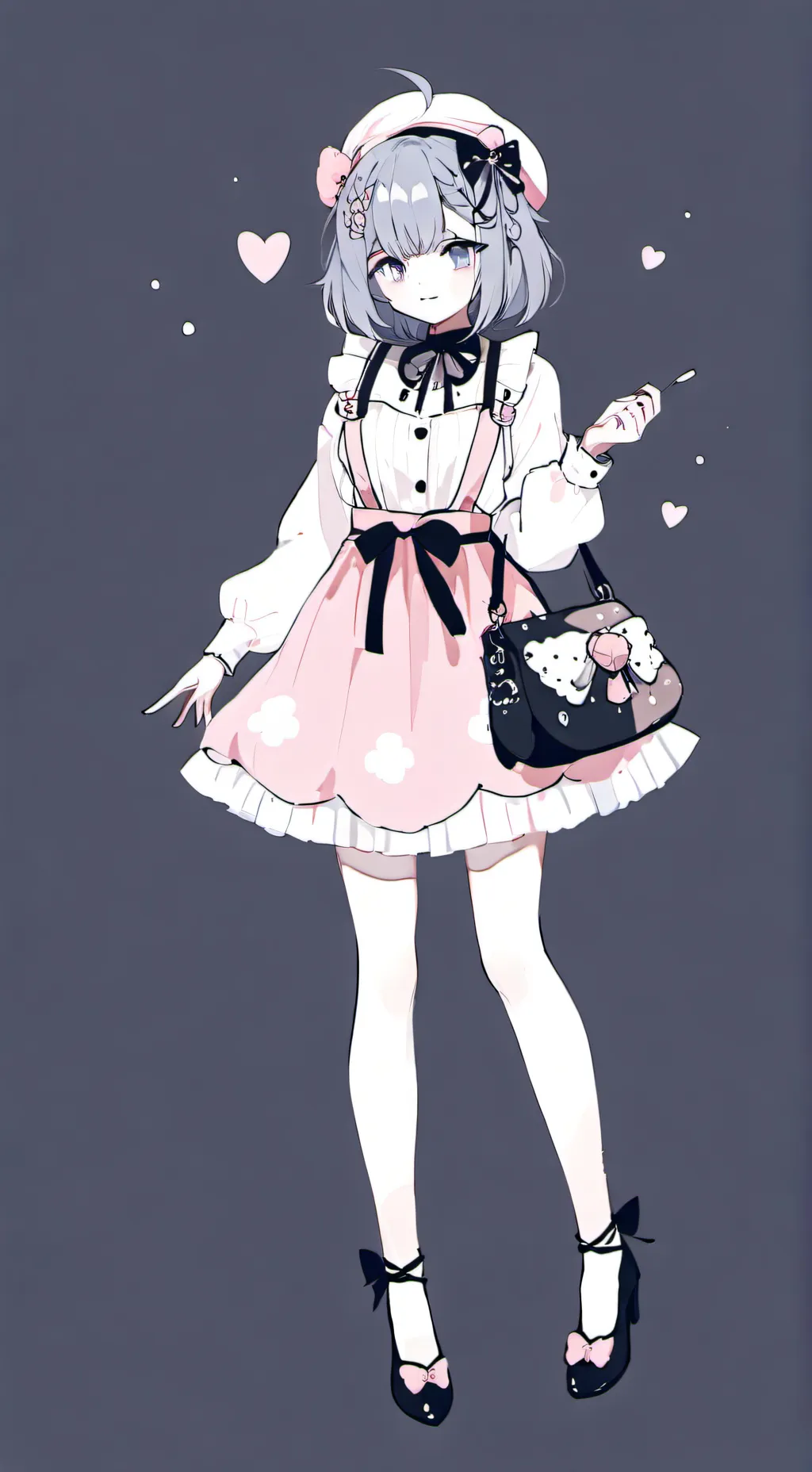 ai character: ￼ Winter ❄️ ￼ background