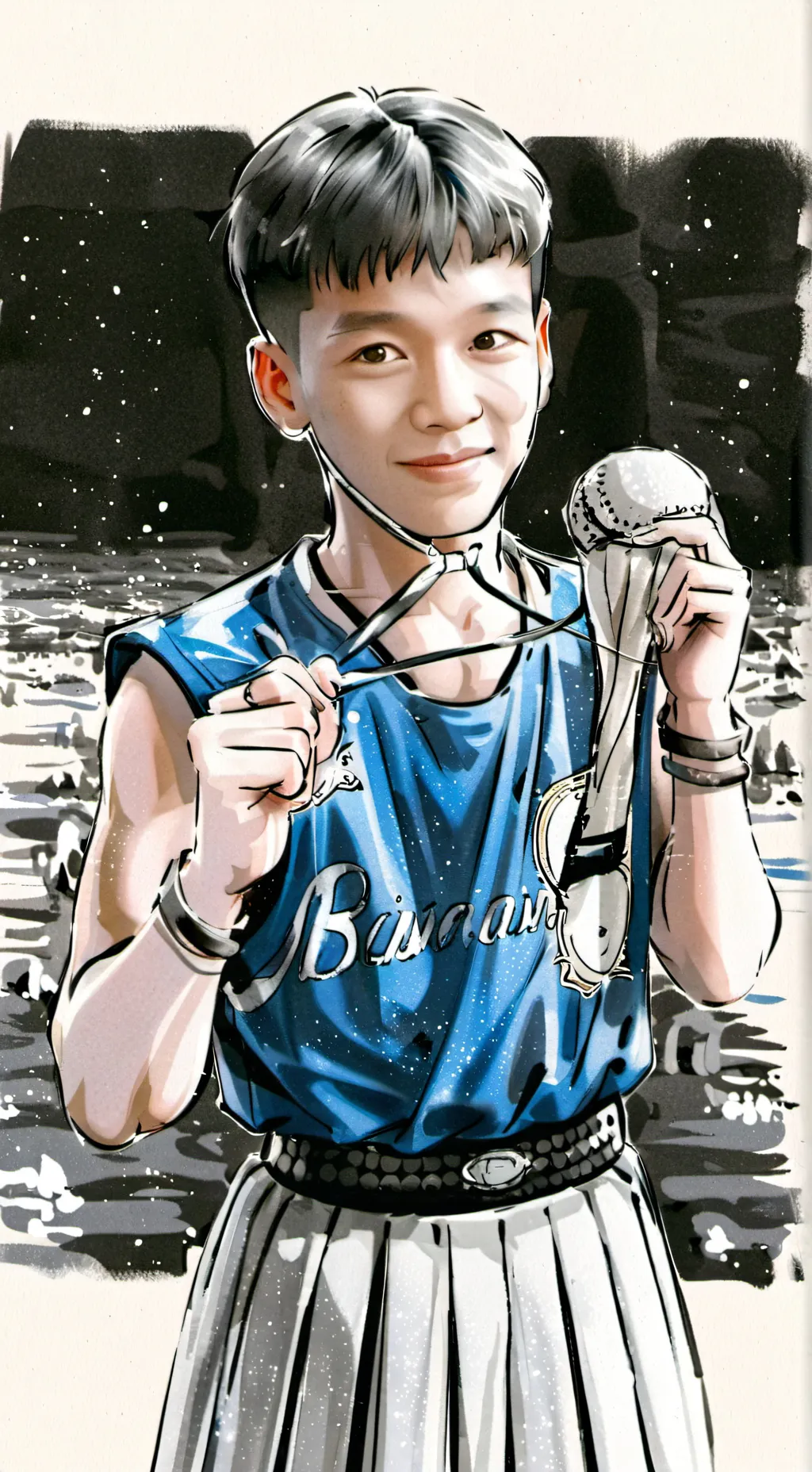 ai character: cool boy background