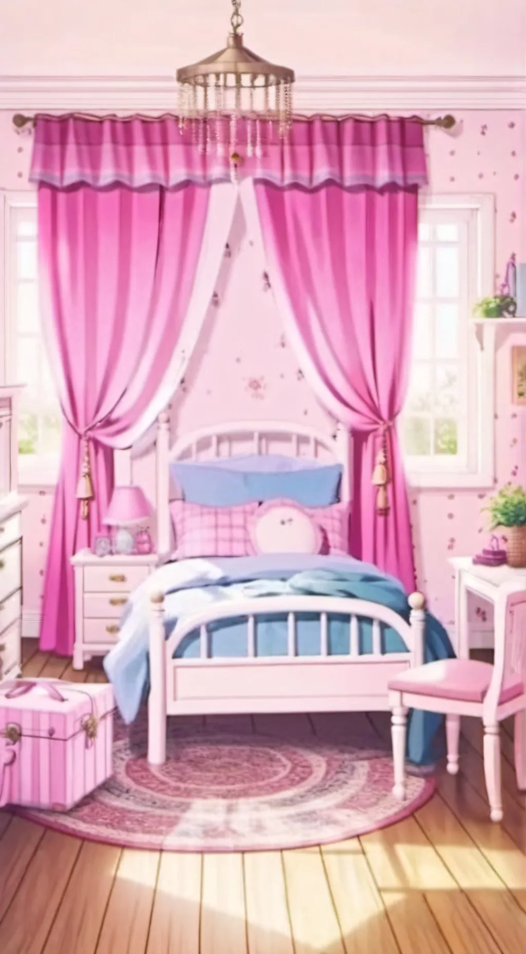 ai character: ✨Girl's-Sleepover✨ background