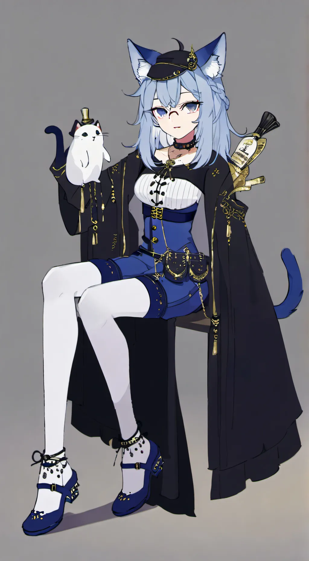 ai character: Ally the kitty  background