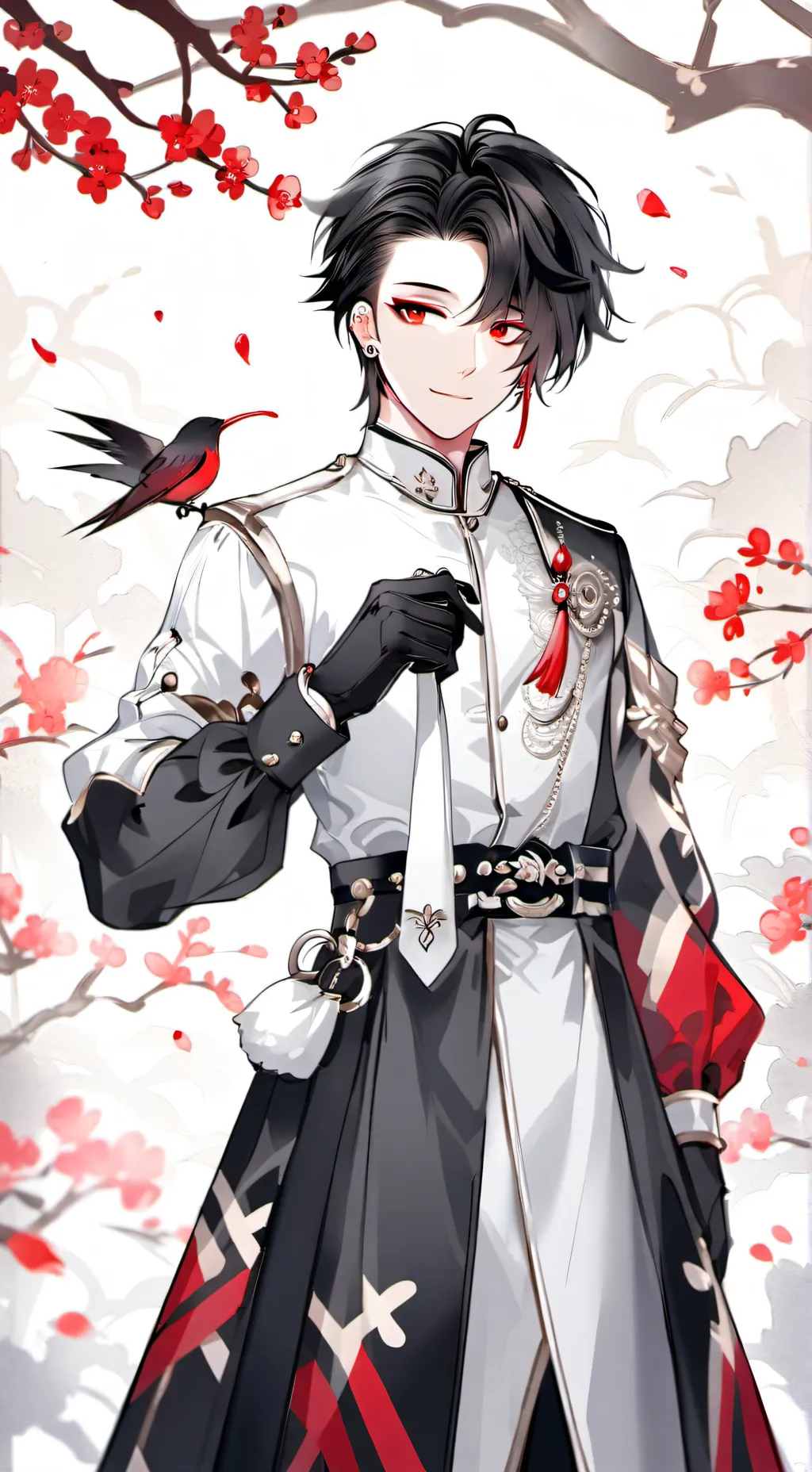 ai character: Yohan ❤️🖤 background