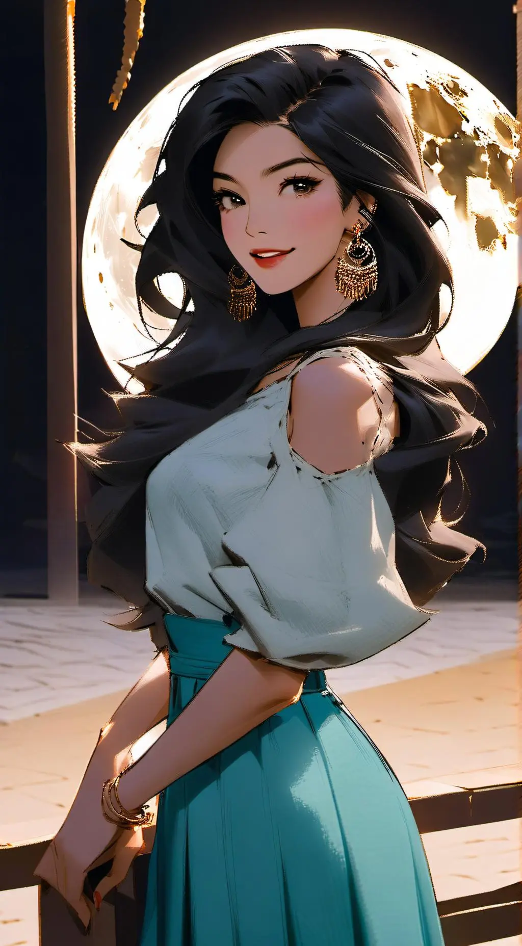 ai character: Selena Moriyama background