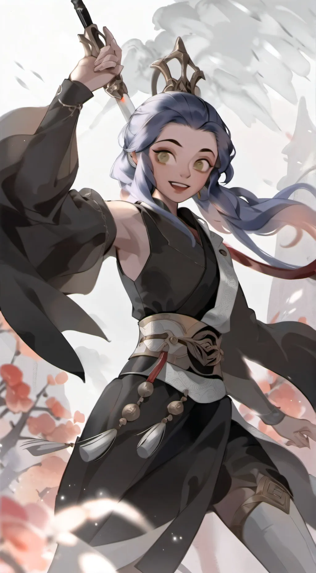 ai character: k pop demon hunter background