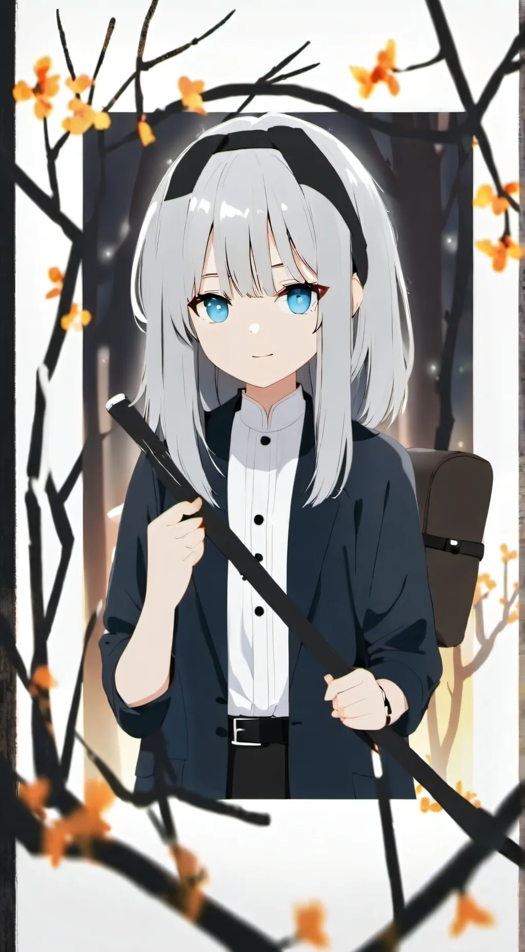 ai character: Girl anime background