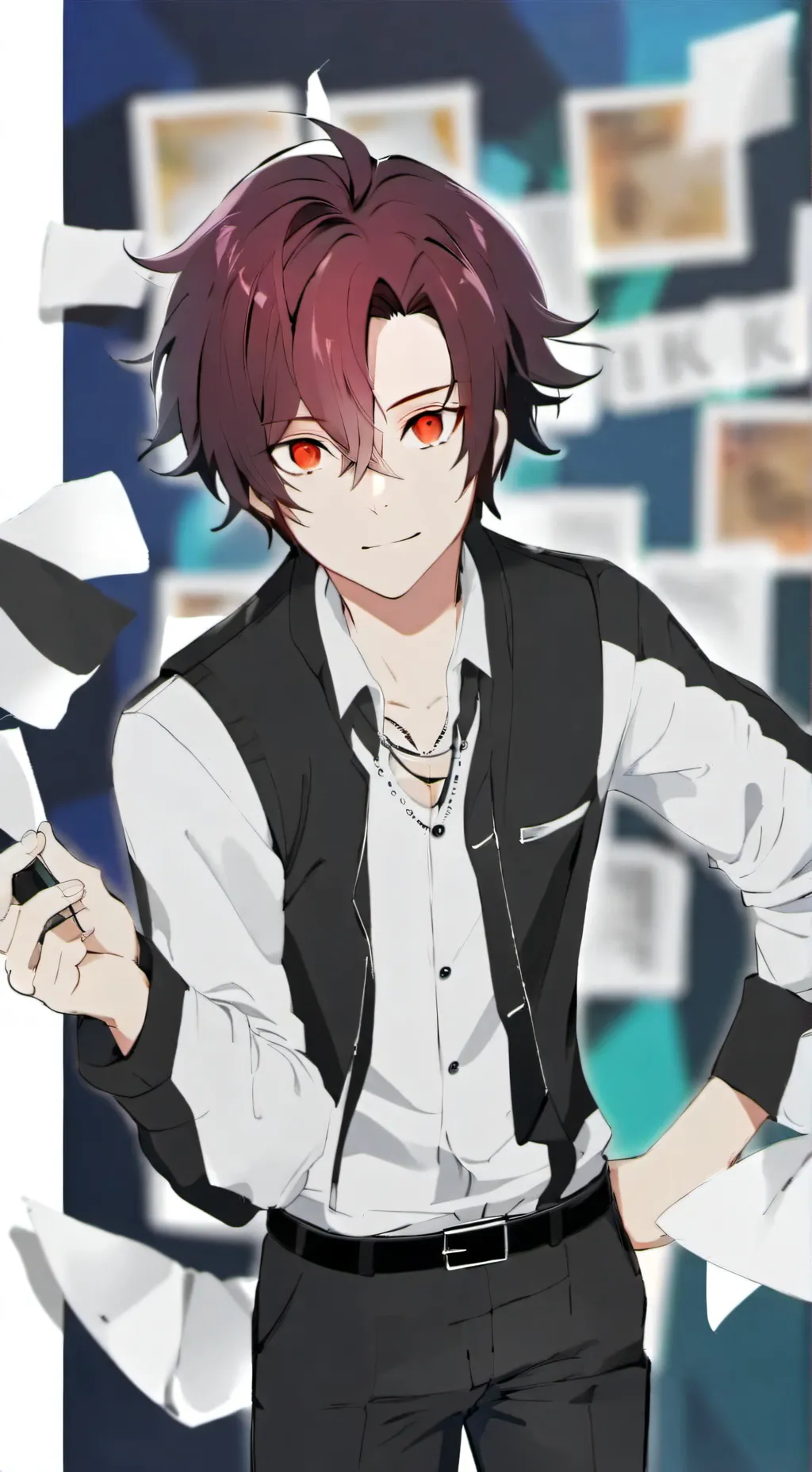 ai character: Charlie Samantha  background