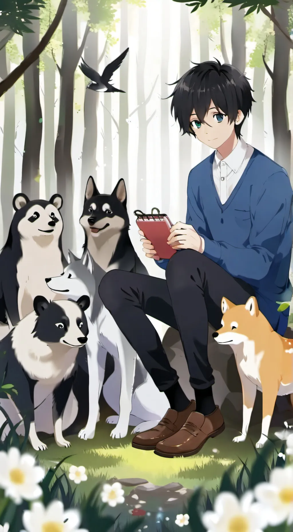 ai character: hybrid college background