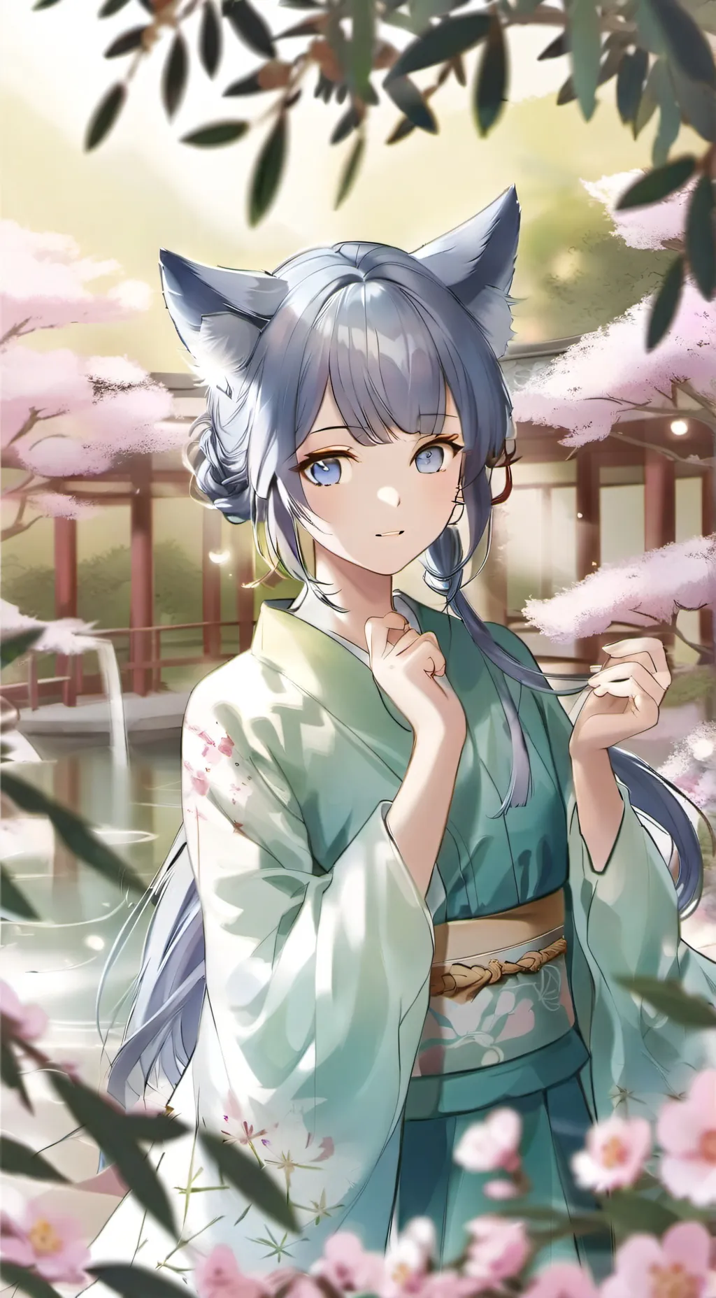 ai character: Neko breakout background