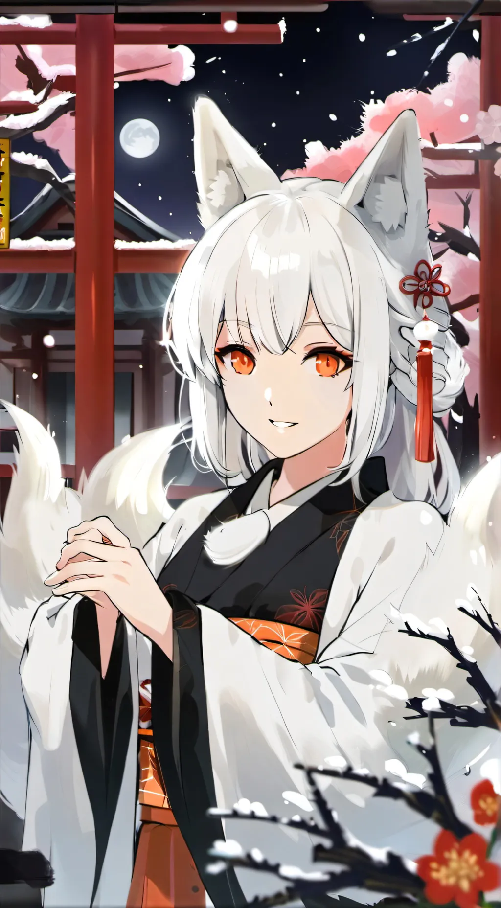 ai character: Sakura background