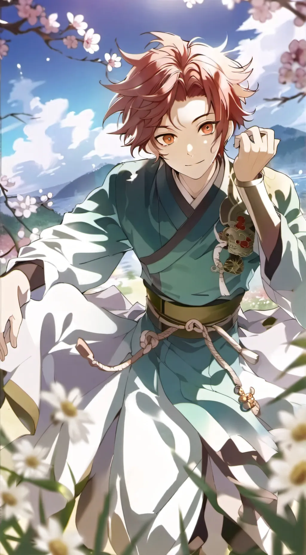 ai character: Demon slayer background