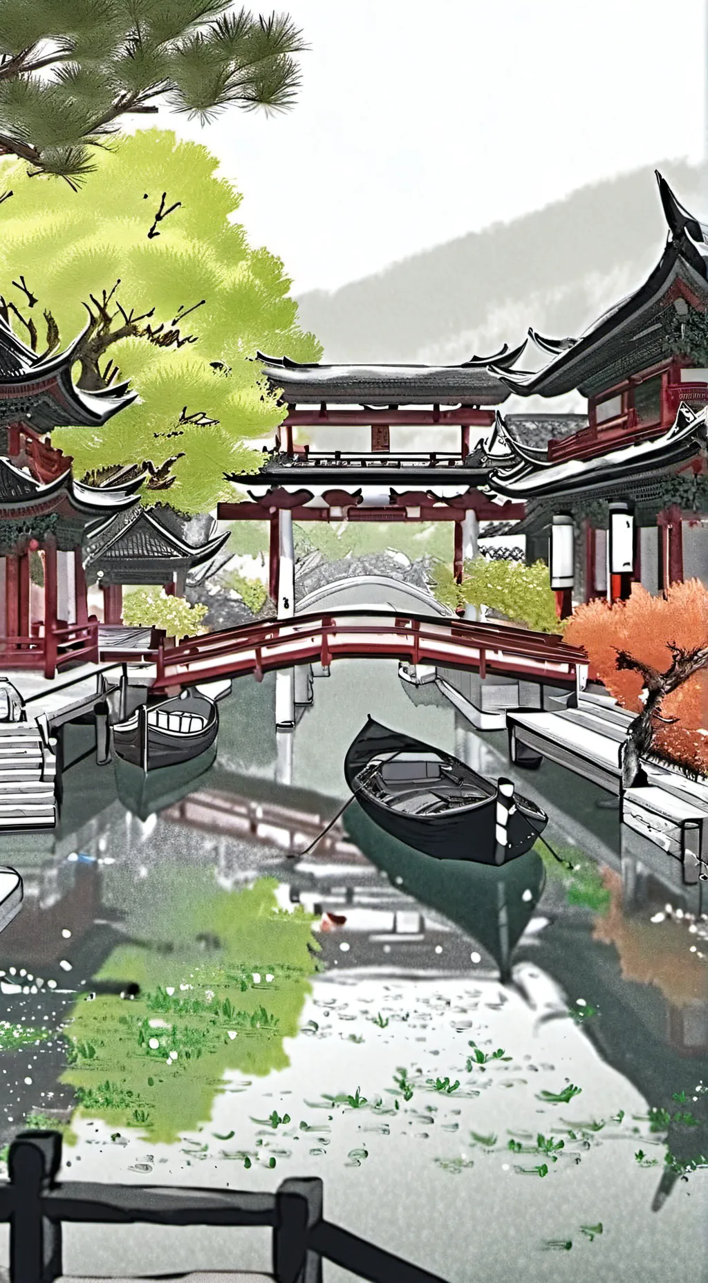 ai character: DW sleepover background