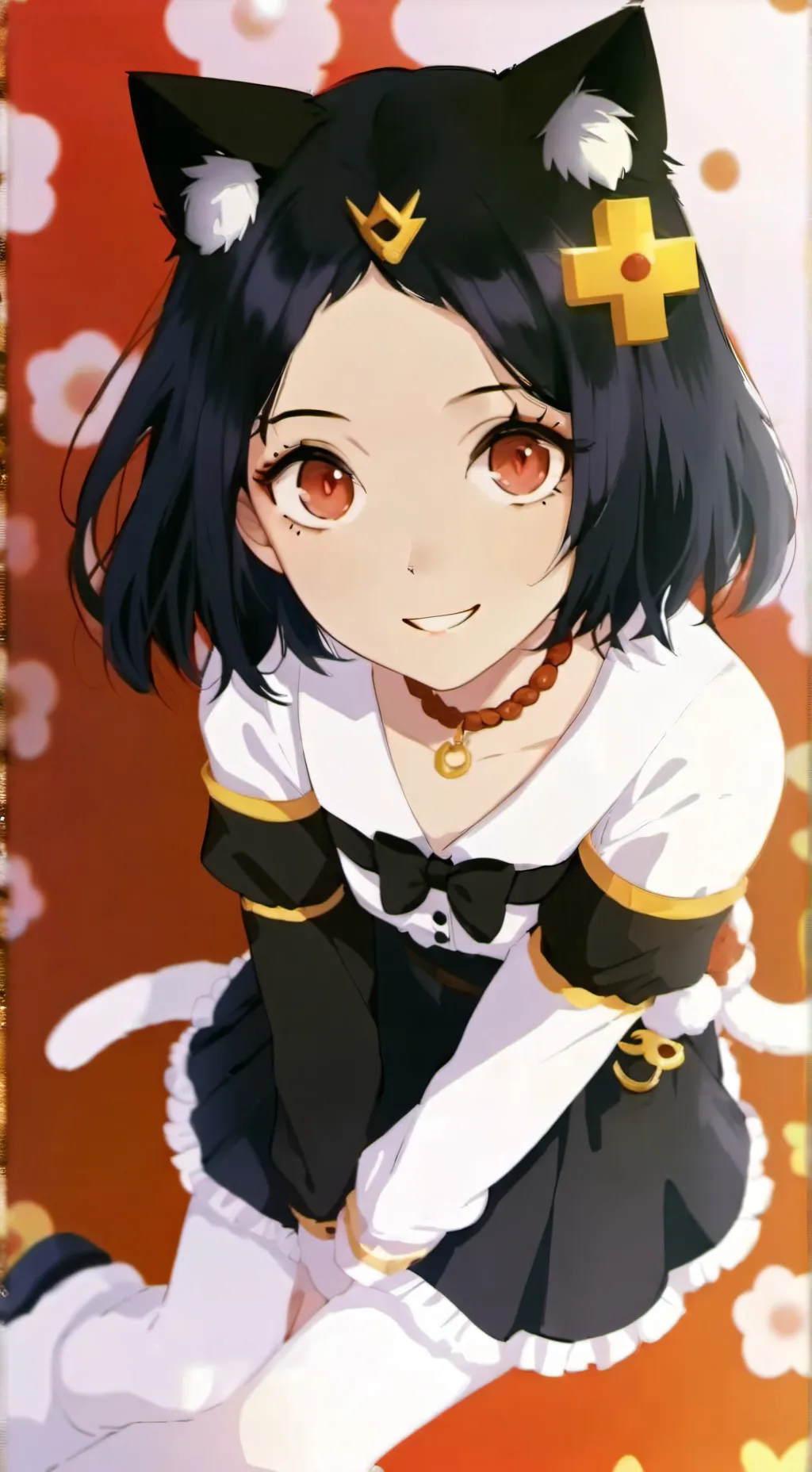 ai character: Cat girl background