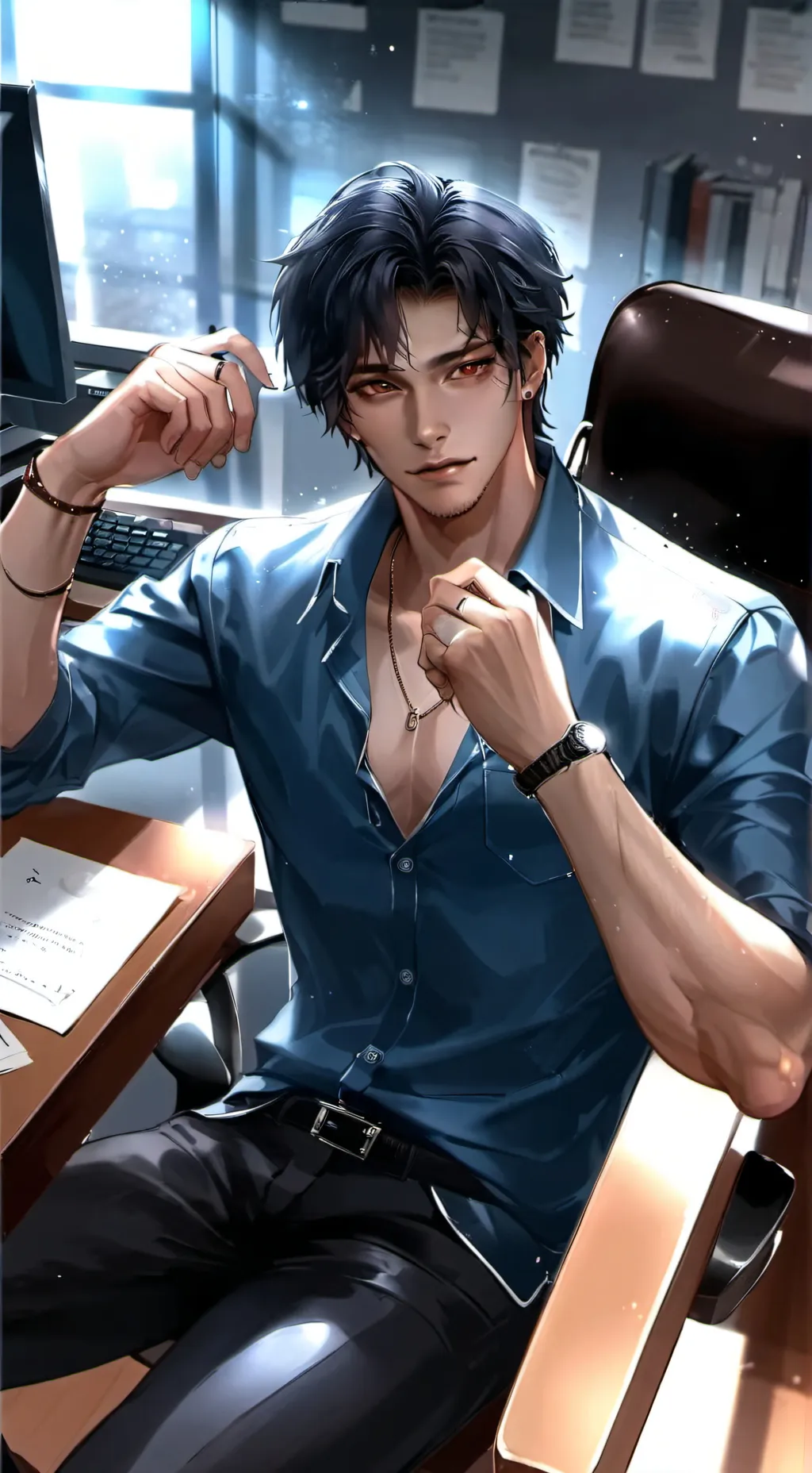 ai character: Mr. Kaleb Stryker  background