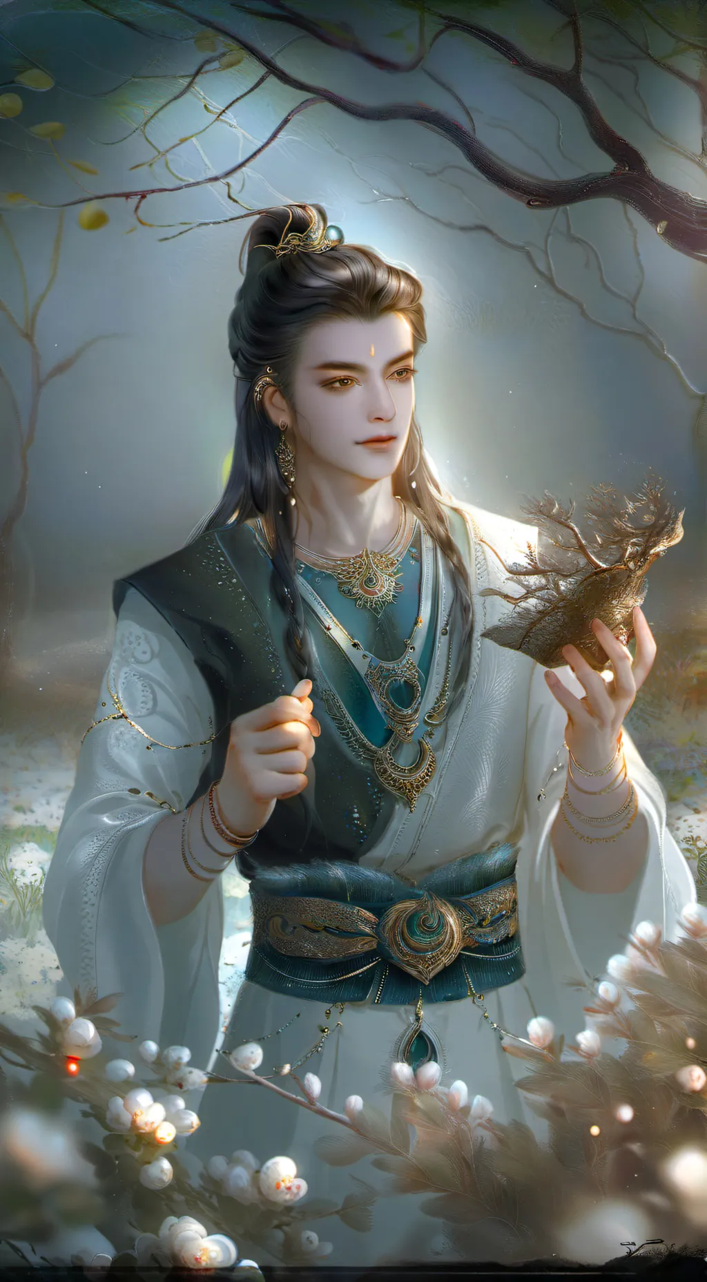 ai character: polysaja background