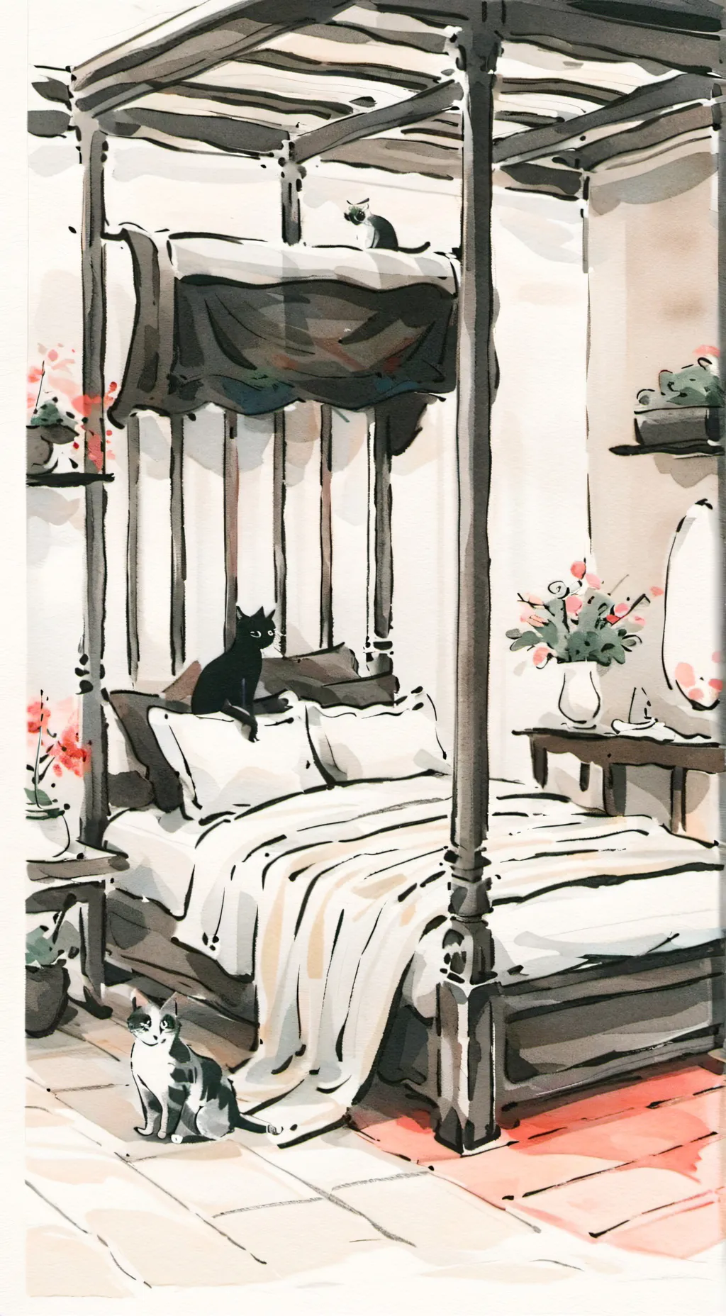 ai character: sleepover background