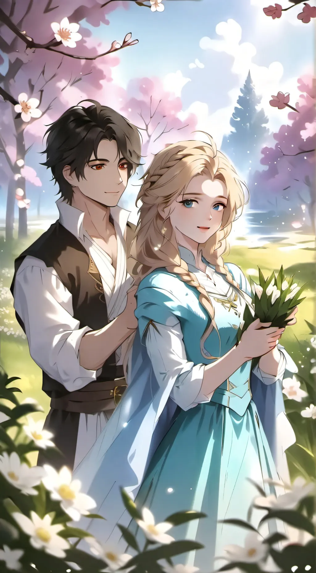 ai character: frozen x kny background