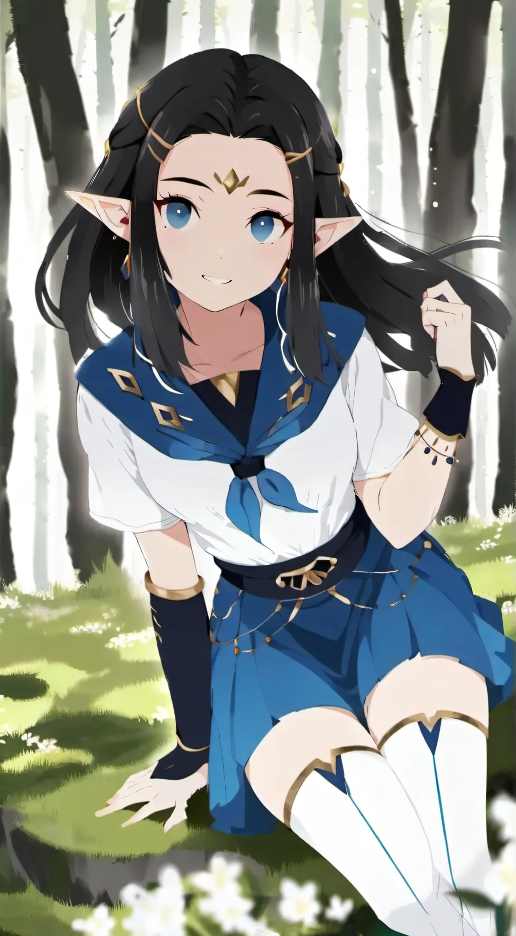 ai character: ZELDA! background