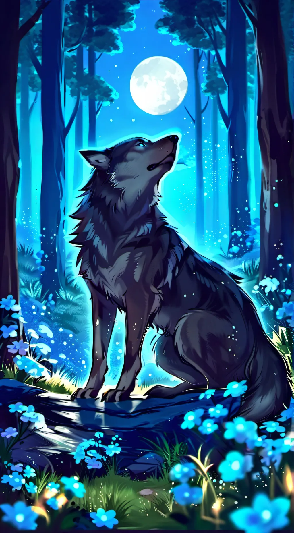 ai character: BlueMoon background