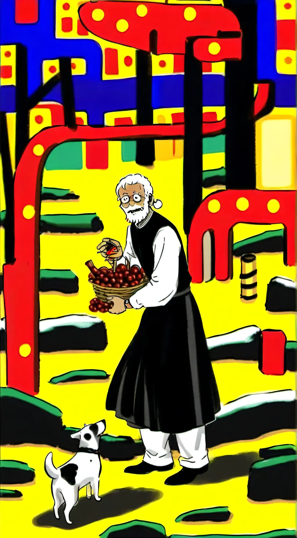 ai character: Oren Hi Vineria background